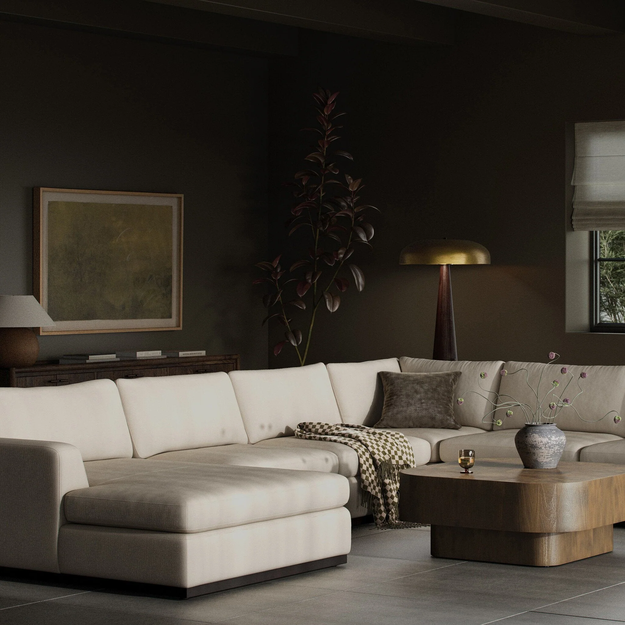 Colt 4-Piece Sectional - Crypton Nomad Marshmallow | Left Chaise - Image 2