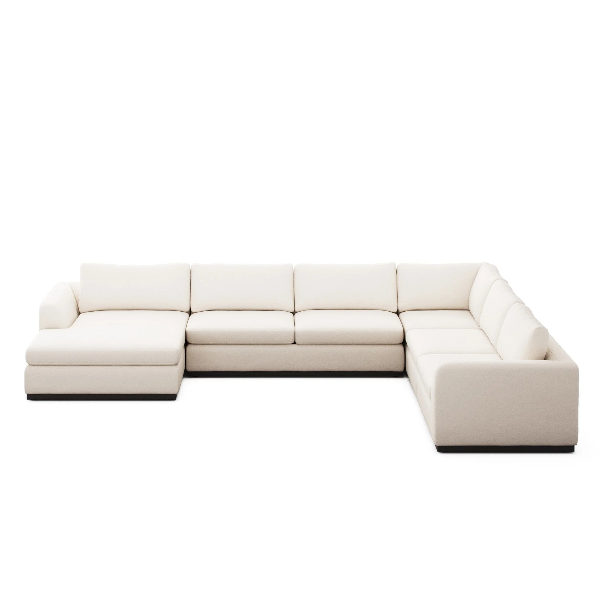 Colt 4-Piece Sectional - Crypton Nomad Marshmallow | Left Chaise - Image 1