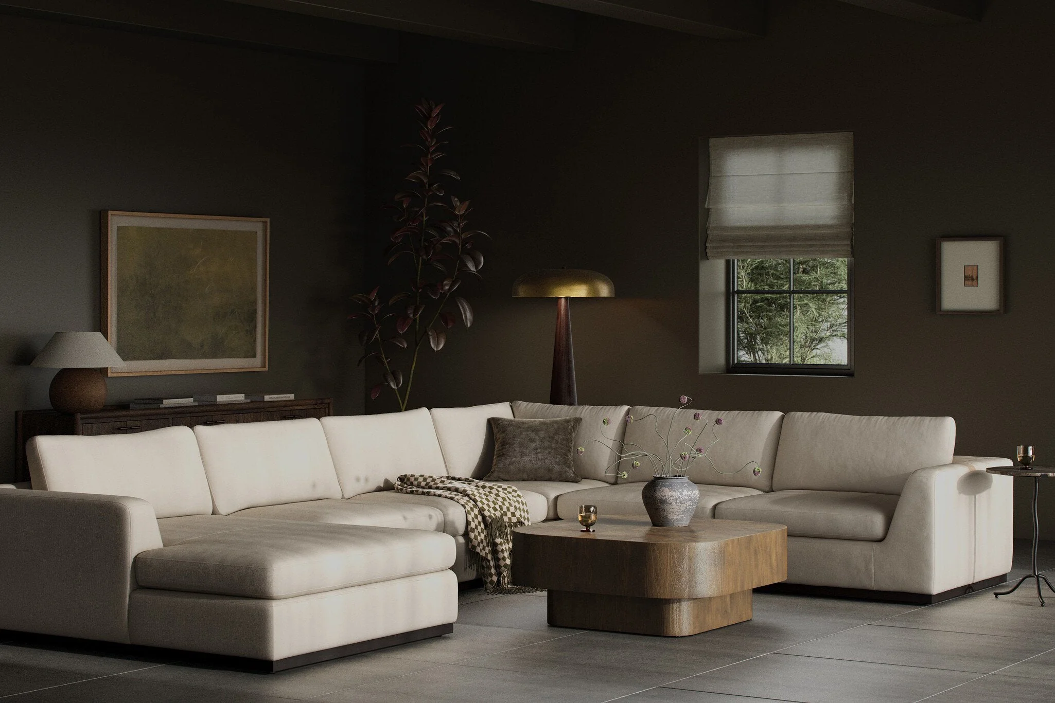 Colt 4-Piece Sectional - Crypton Nomad Marshmallow | Left Chaise - Image 3