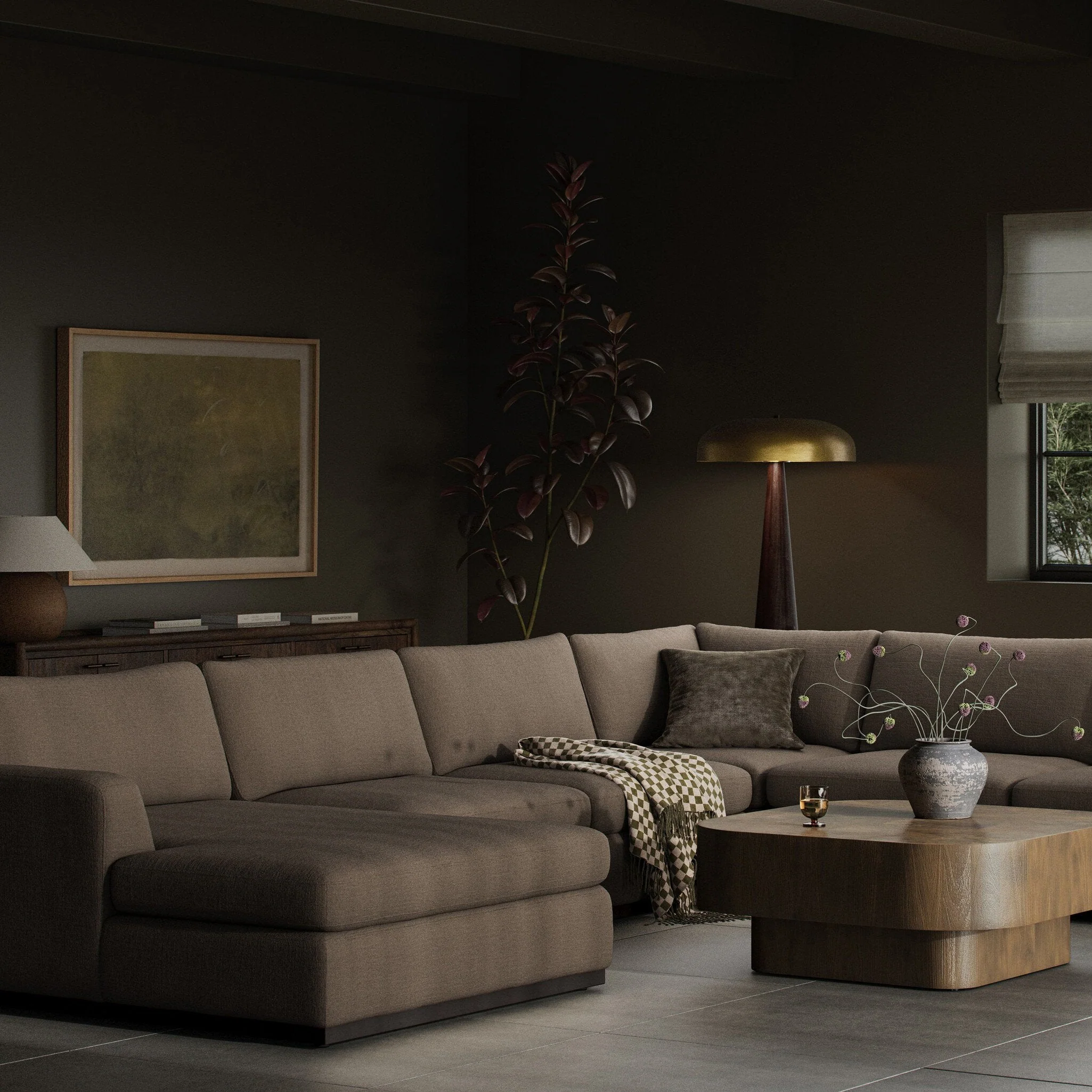 Colt 4-Piece Sectional - Savoy Coffee | Left Chaise - Image 2