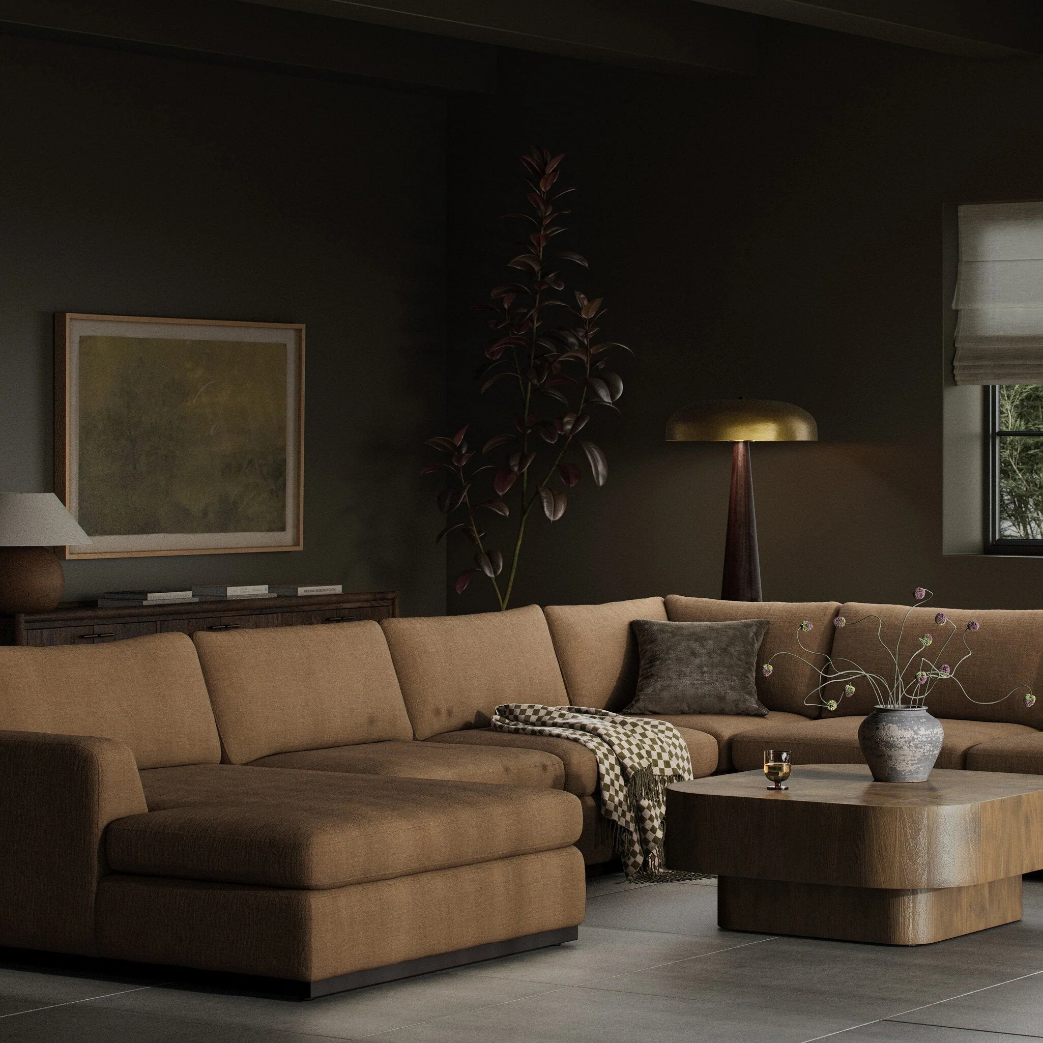 Colt 4-Piece Sectional - Savoy Ochre | Left Chaise - Image 2