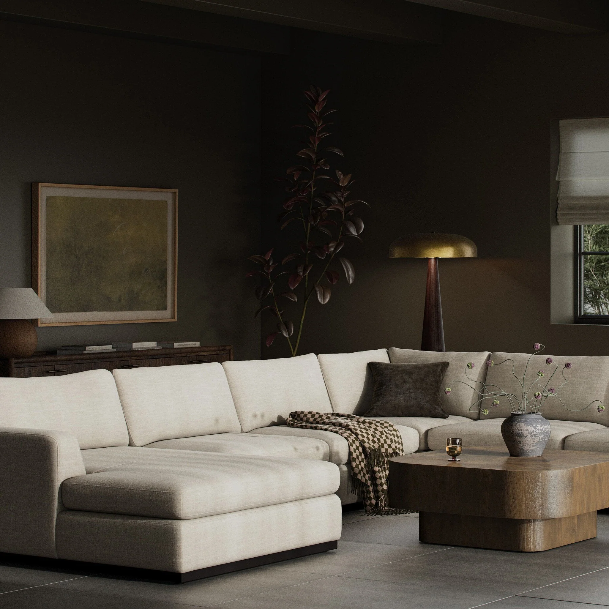 Colt 4-Piece Sectional - Savoy Parchment | Left Chaise - Image 2