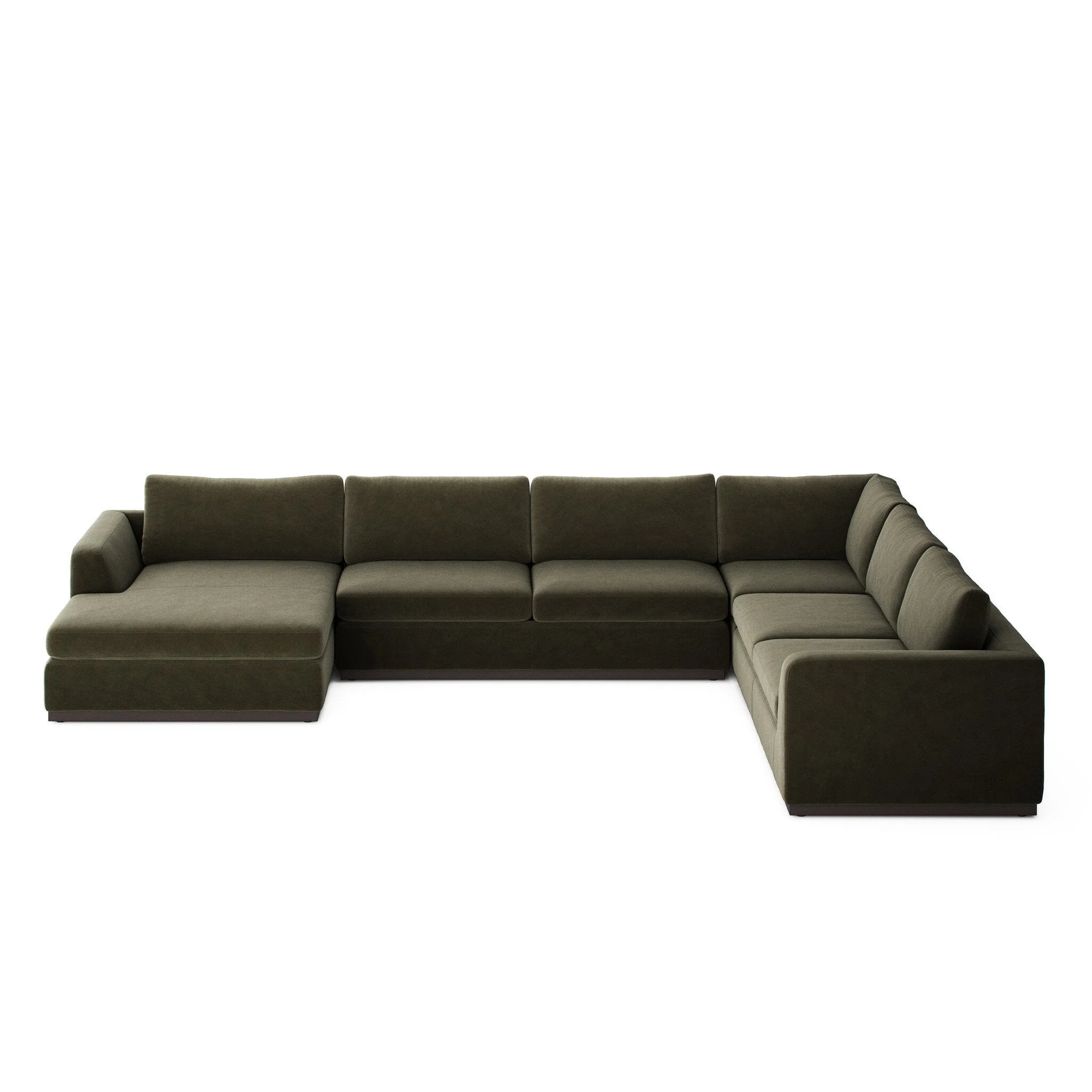 Colt 4-Piece Sectional - Surrey Olive | Left Chaise - Image 1