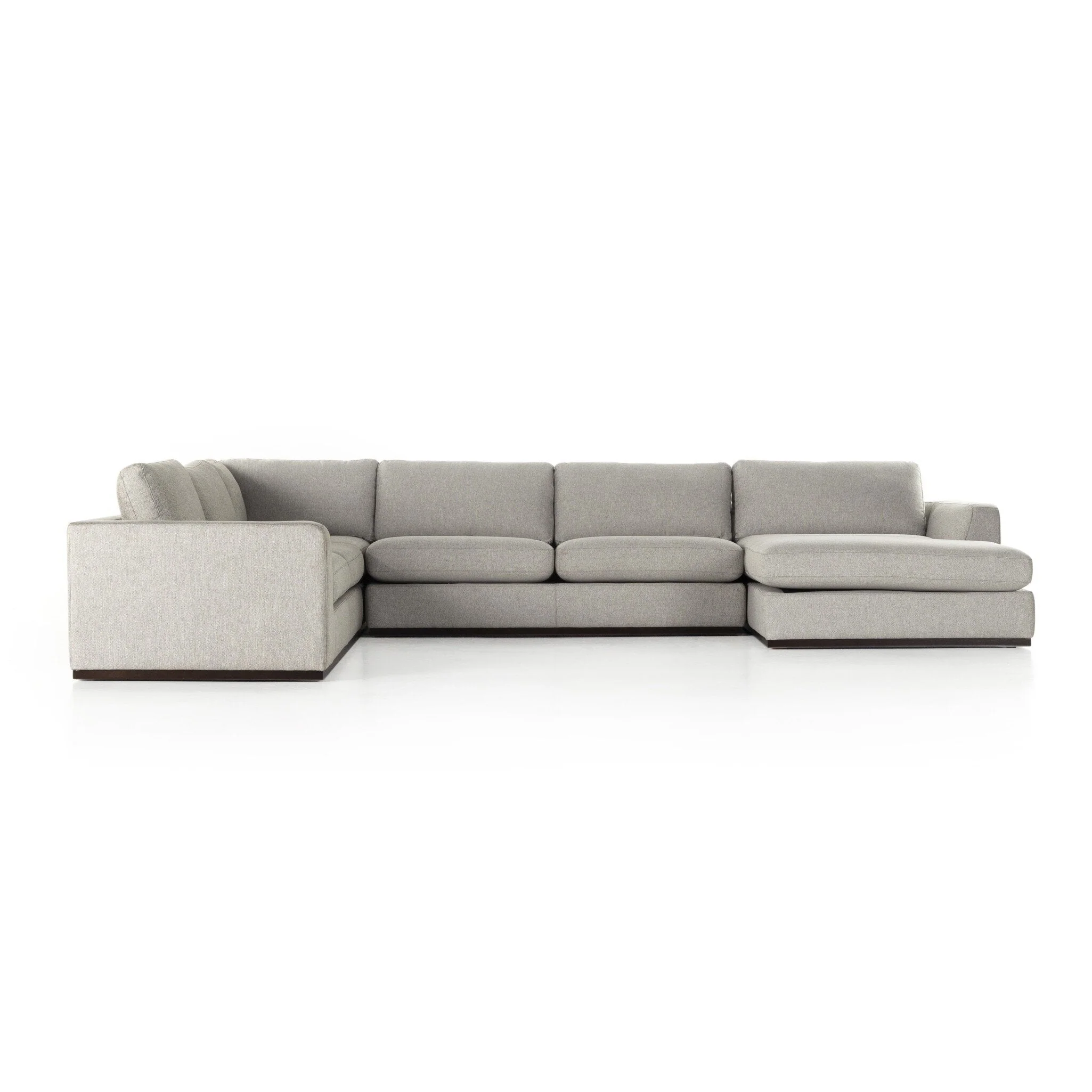 Colt 4-Piece Sectional - Aldred Silver | Right Chaise - Image 1