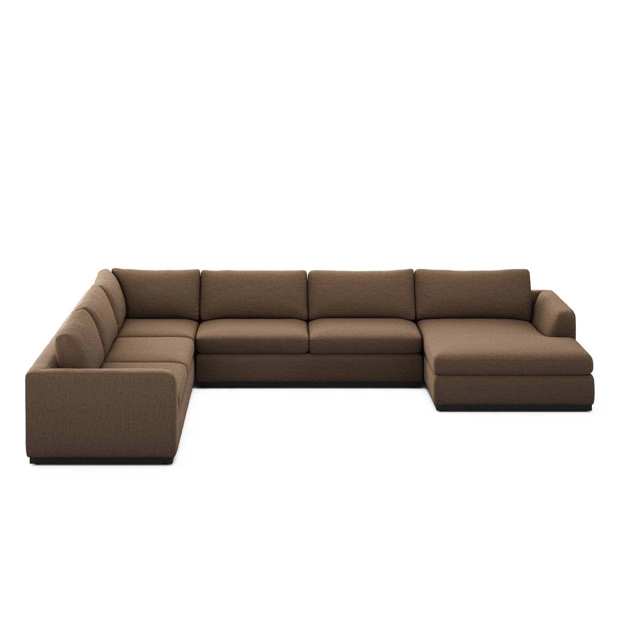 Colt 4-Piece Sectional - Crypton Nomad Mushroom | Right Chaise - Image 1