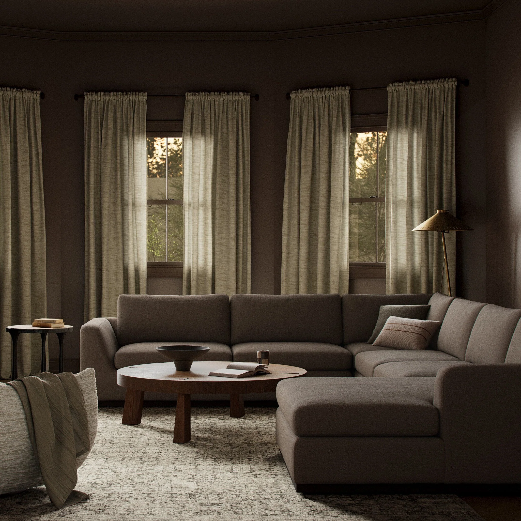 Colt 4-Piece Sectional - Savoy Coffee | Right Chaise - Image 2