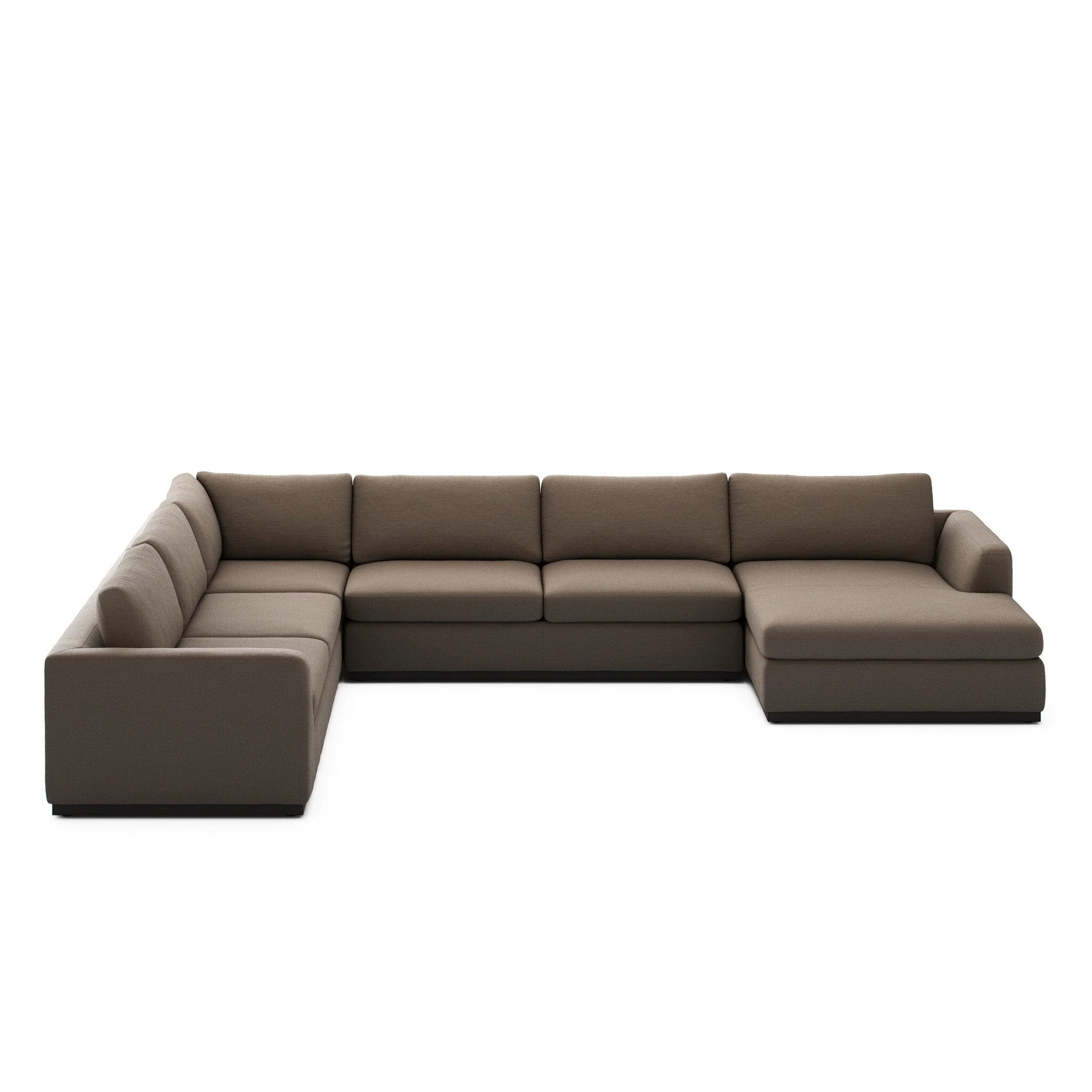 Colt 4-Piece Sectional - Savoy Coffee | Right Chaise - Image 1