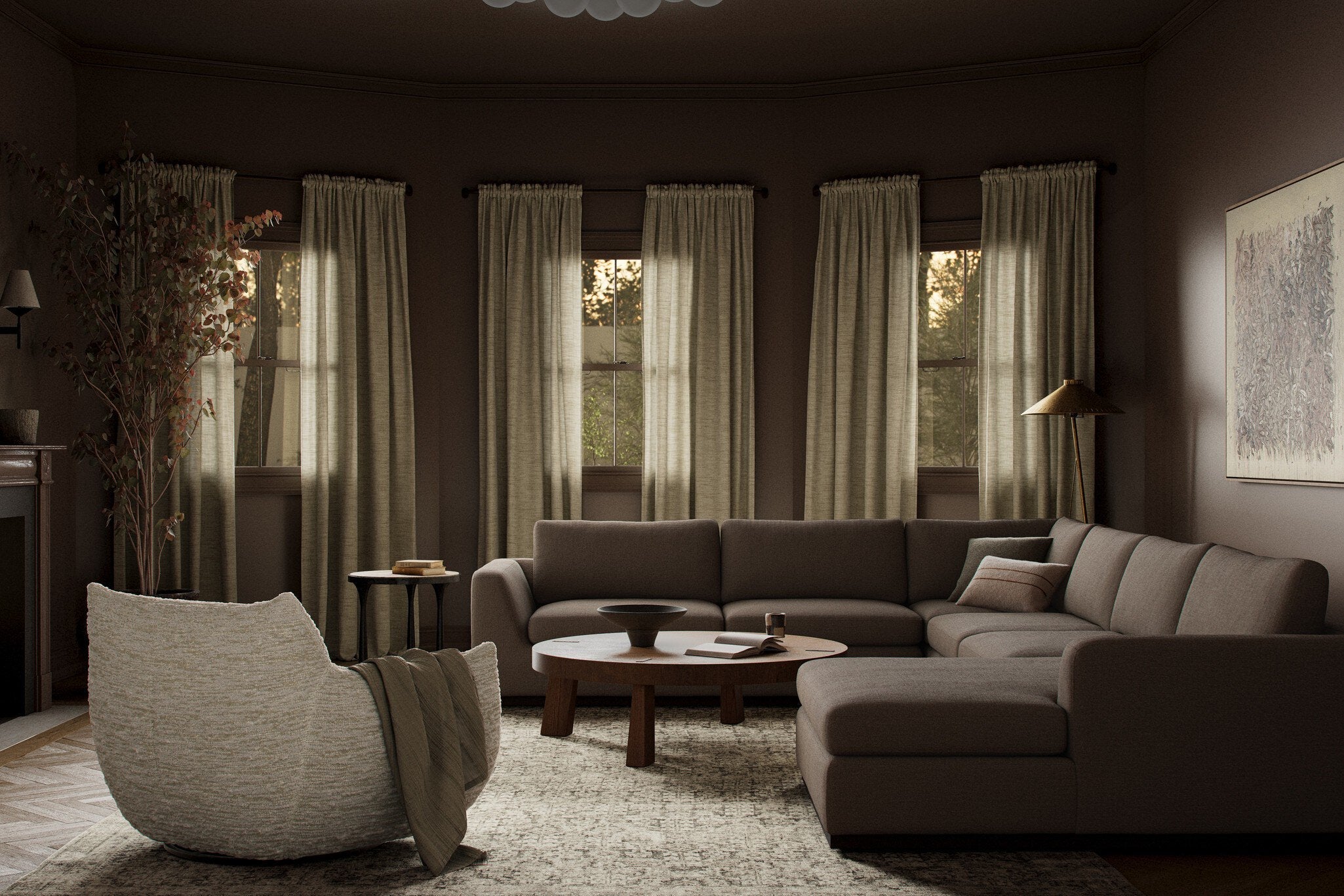 Colt 4-Piece Sectional - Savoy Coffee | Right Chaise - Image 3