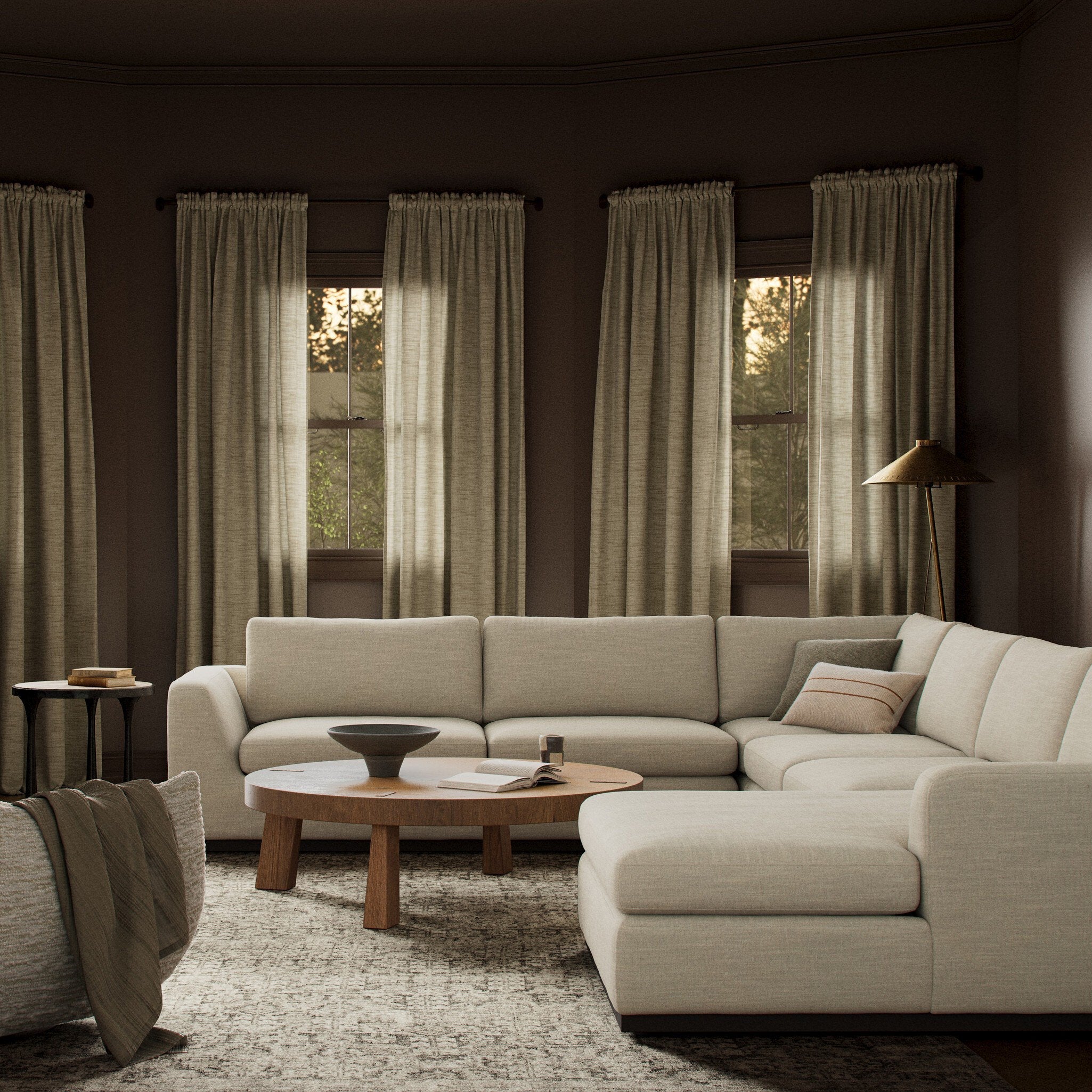 Colt 4-Piece Sectional - Savoy Parchment | Right Chaise - Image 2