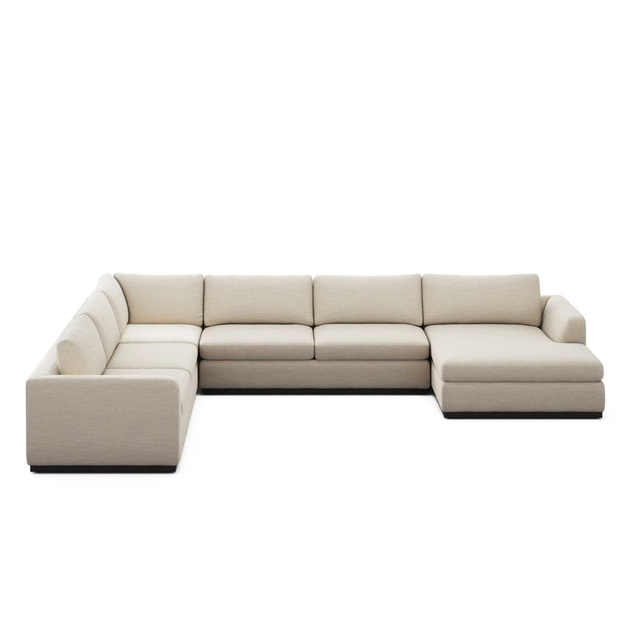 Colt 4-Piece Sectional - Savoy Parchment | Right Chaise - Image 1