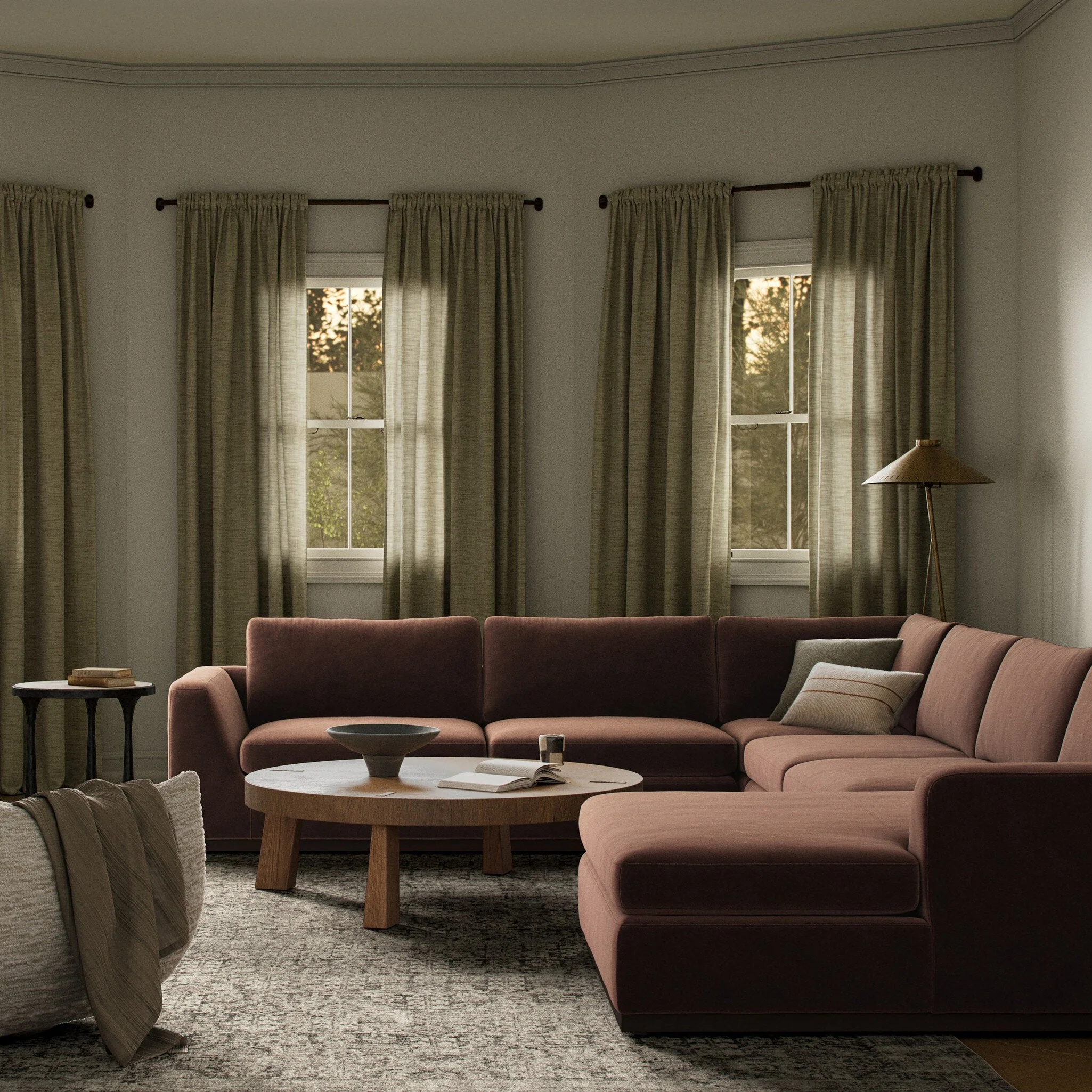Colt 4-Piece Sectional - Surrey Cocoa | Right Chaise - Image 2