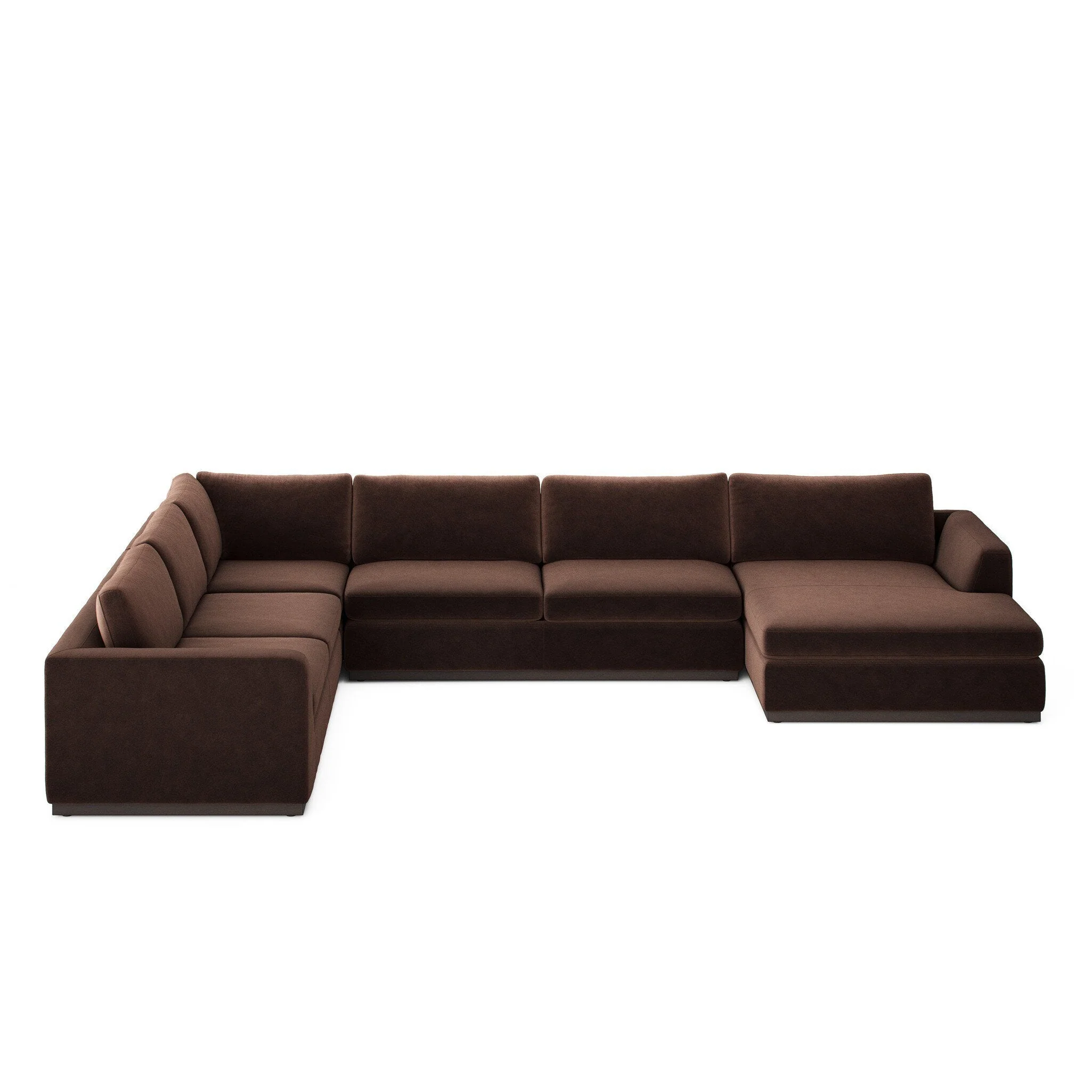 Colt 4-Piece Sectional - Surrey Cocoa | Right Chaise - Image 1