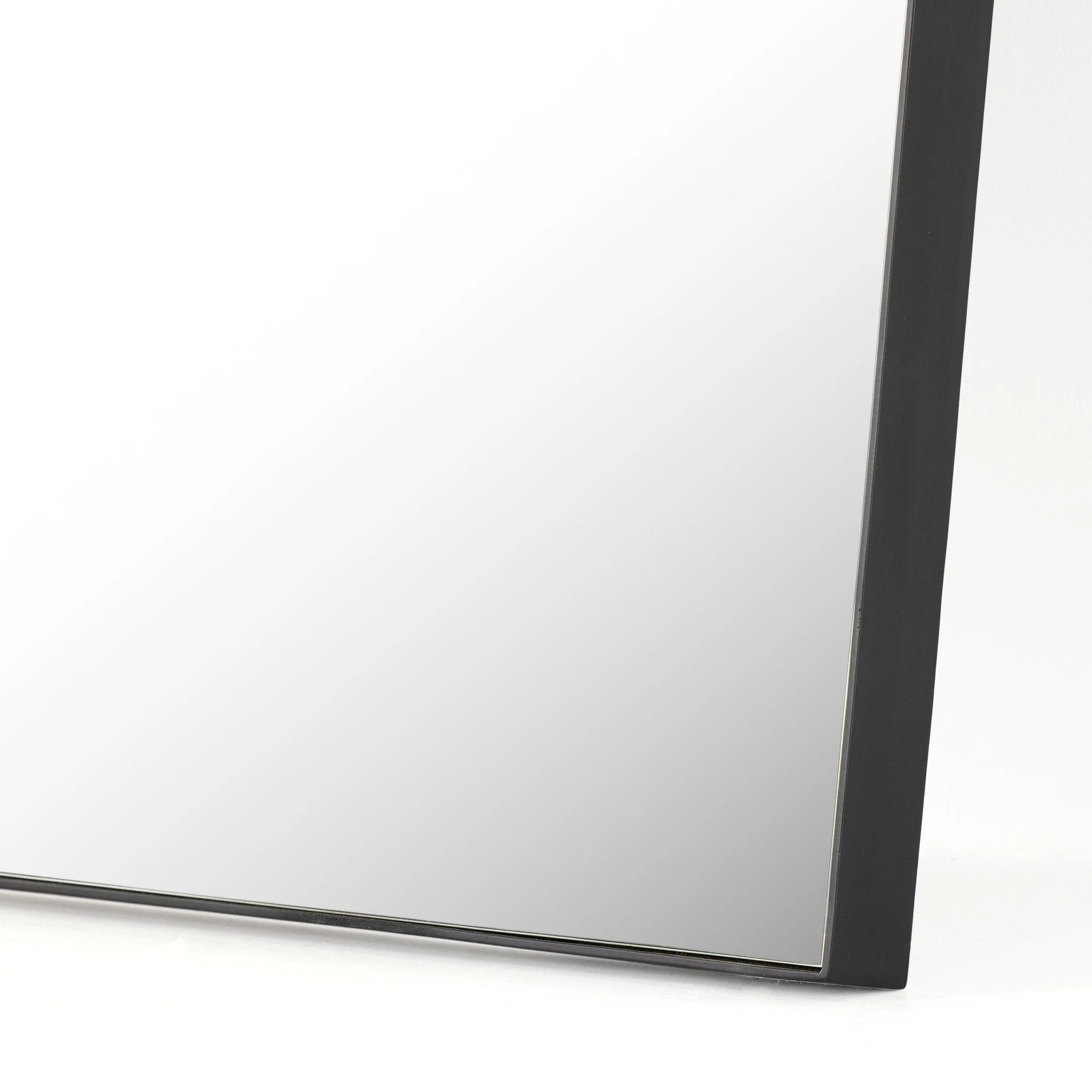 Georgina Rectangle Floor Mirror - Iron Matte Black - Image 3