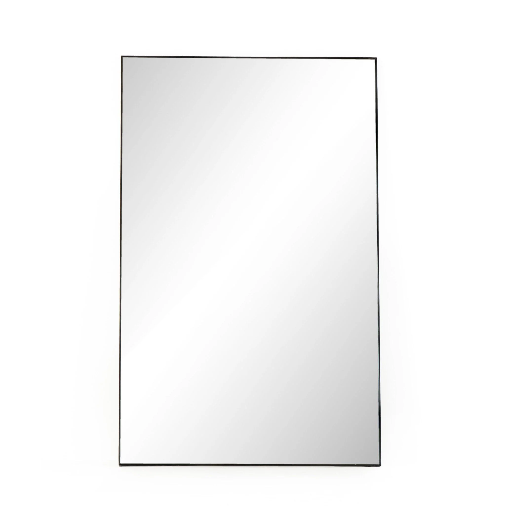 Georgina Rectangle Floor Mirror - Iron Matte Black - Image 1