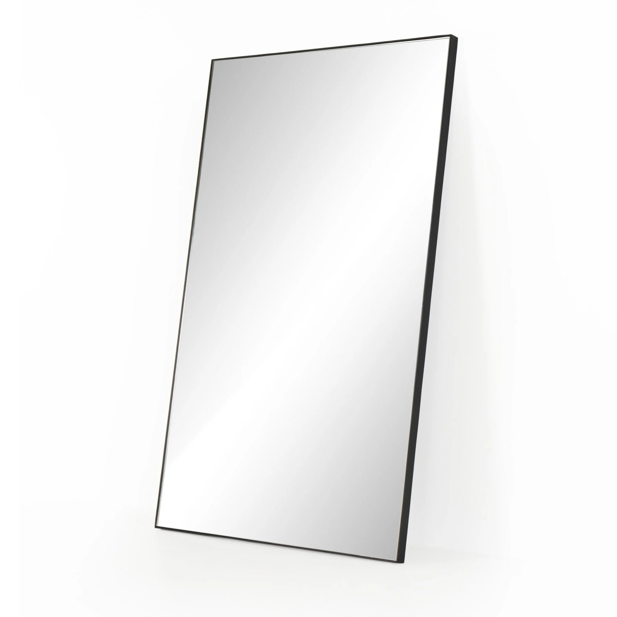 Georgina Rectangle Floor Mirror - Iron Matte Black - Image 2