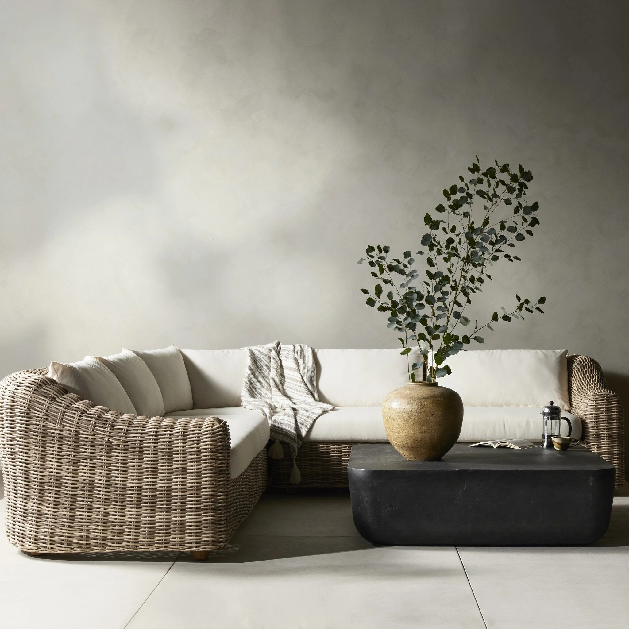 Messina Outdoor 3-Piece Sectional - Venao Ivory - Image 3