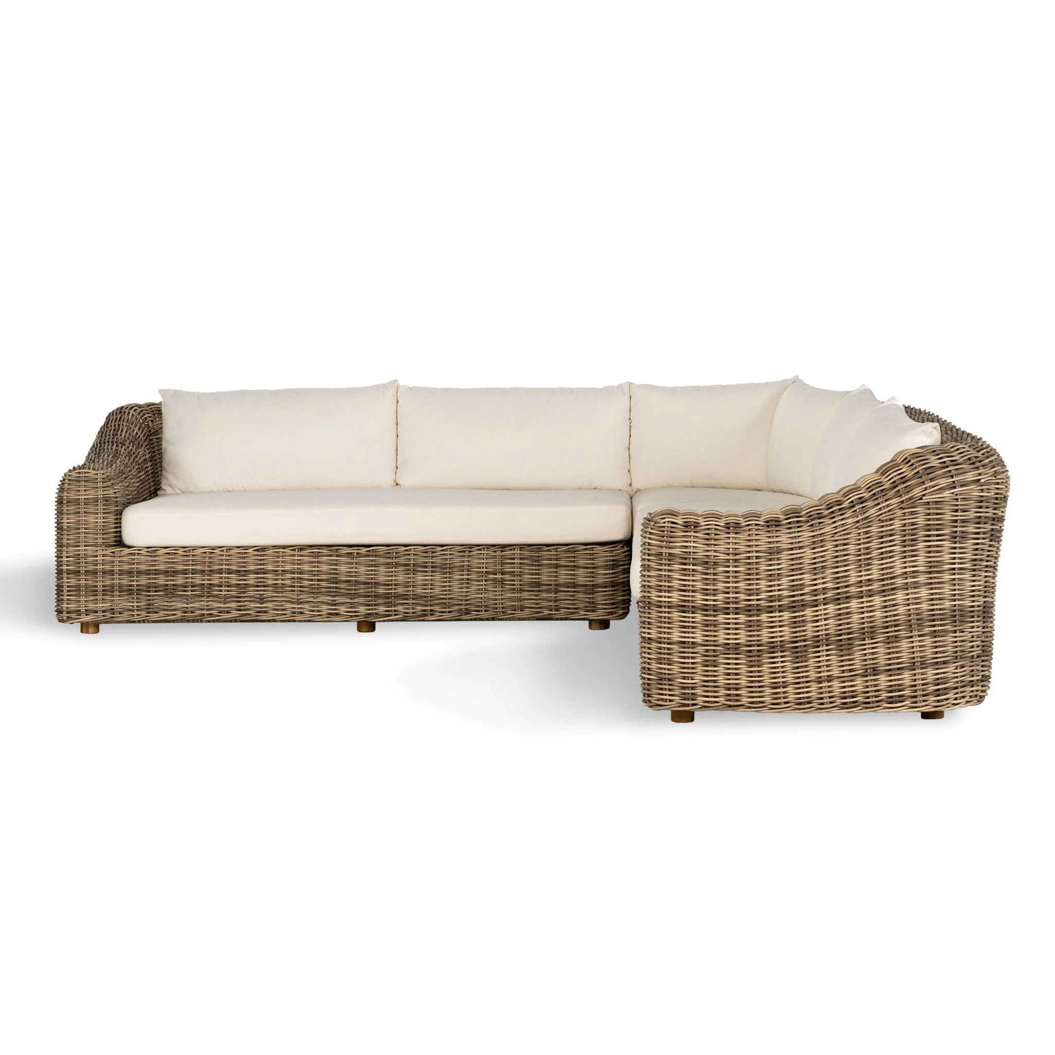 Messina Outdoor 3-Piece Sectional – Venao Ivory
