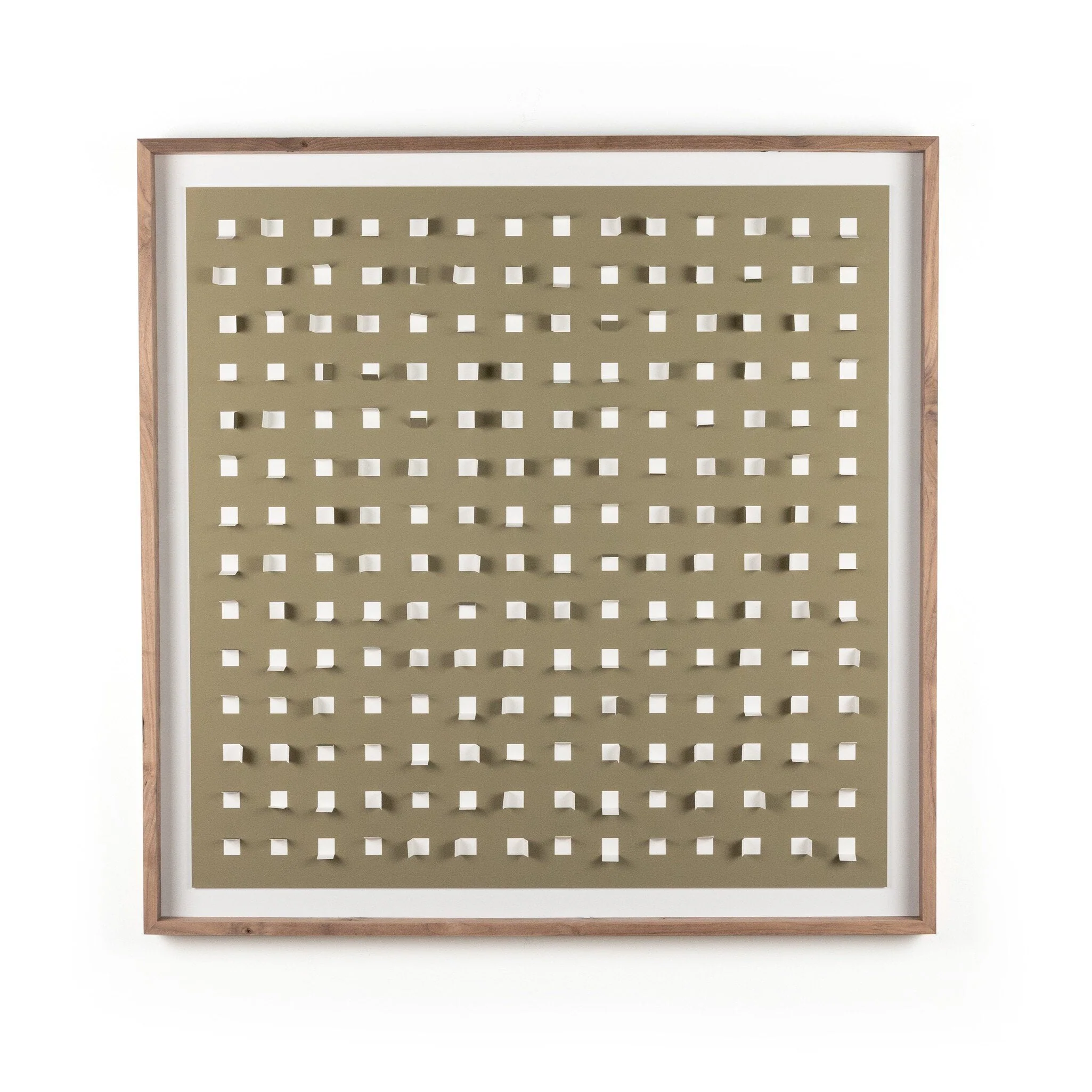 See Through Olive by FH Art Studio – Rustic 2.5 Walnut | 48″ x 48″