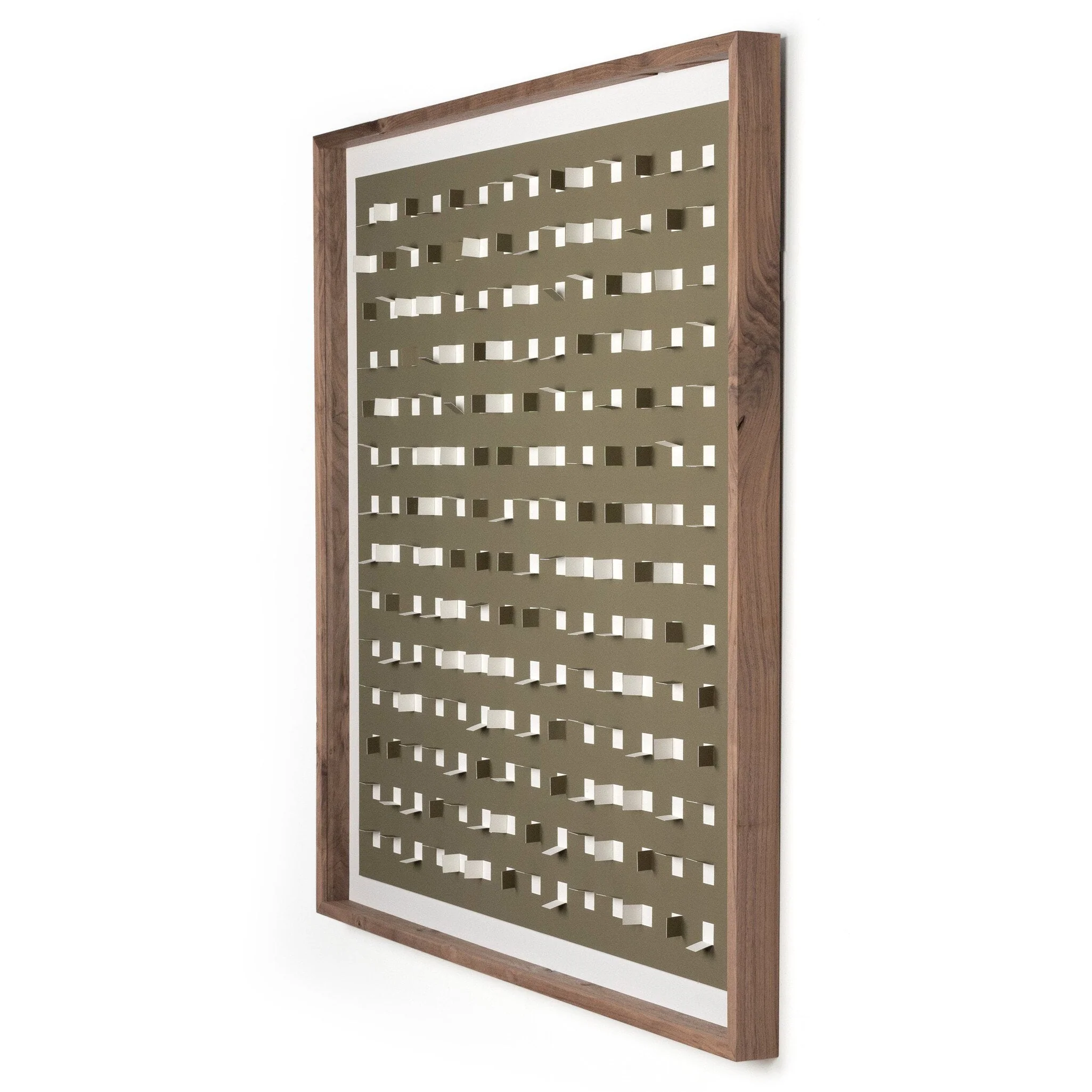 See Through Olive by FH Art Studio - Rustic 2.5 Walnut | 48" x 48" - Image 2