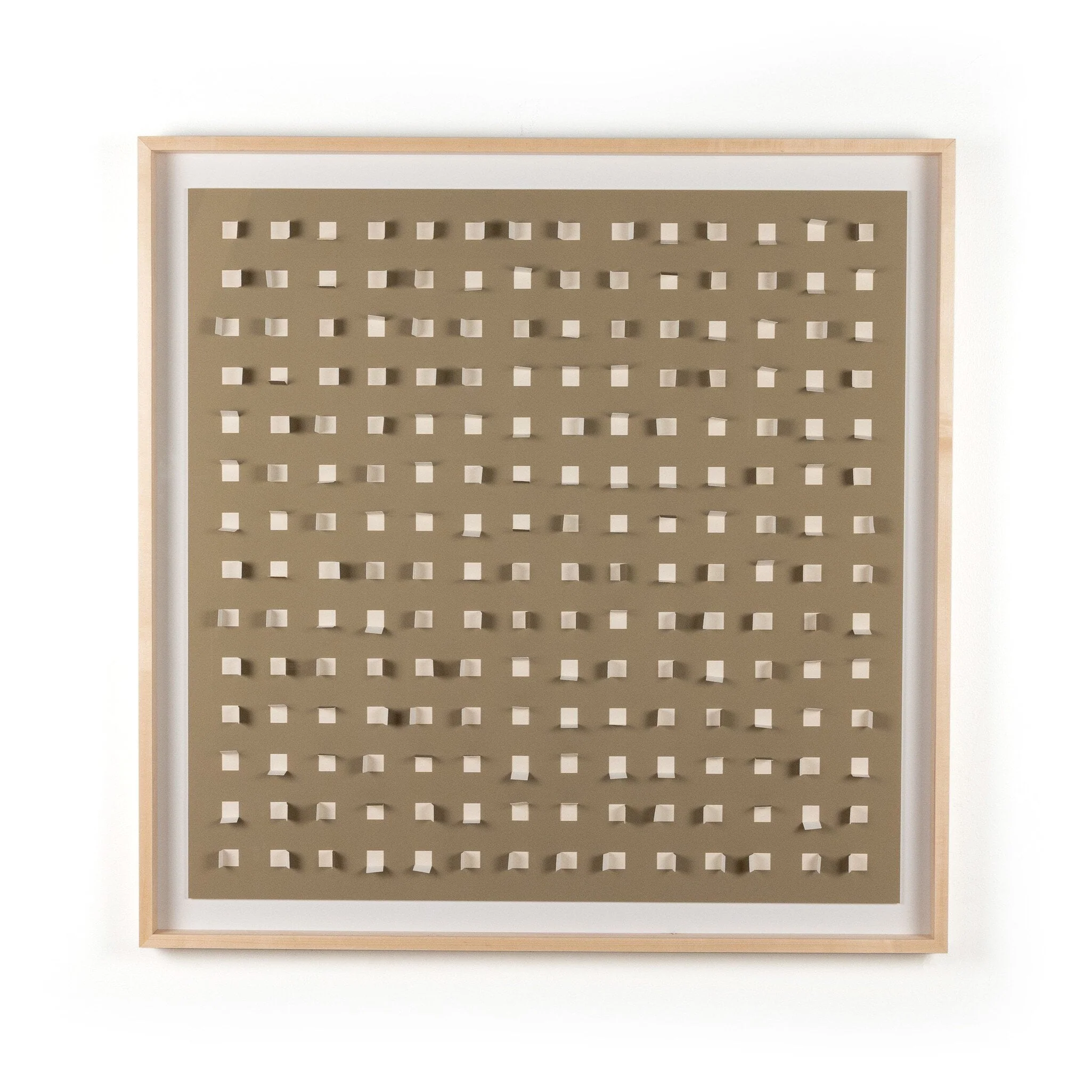 See Through Taupe by FH Art Studio - Natural 2.5 Maple | 48" x 48" - Image 1