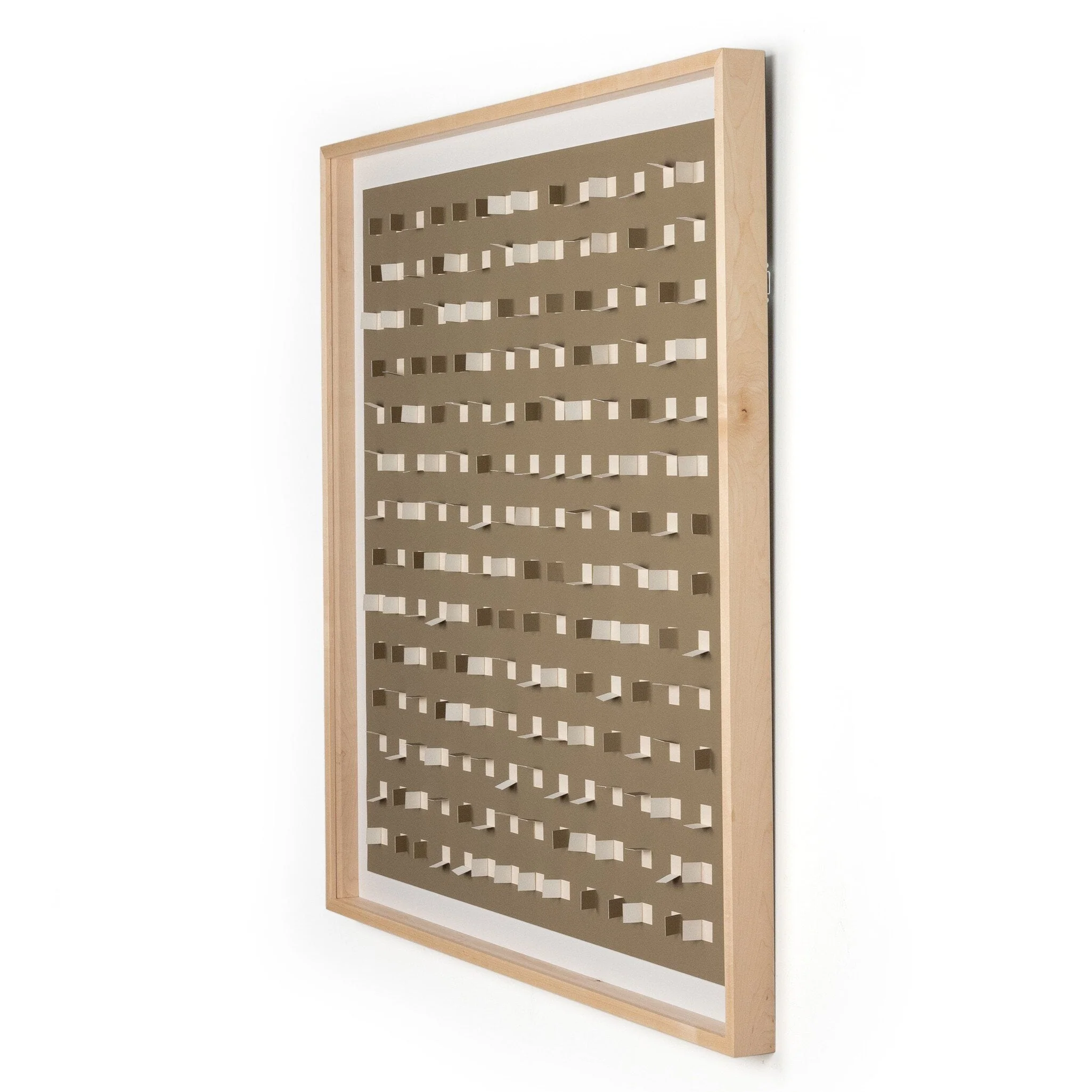 See Through Taupe by FH Art Studio - Natural 2.5 Maple | 48" x 48" - Image 2