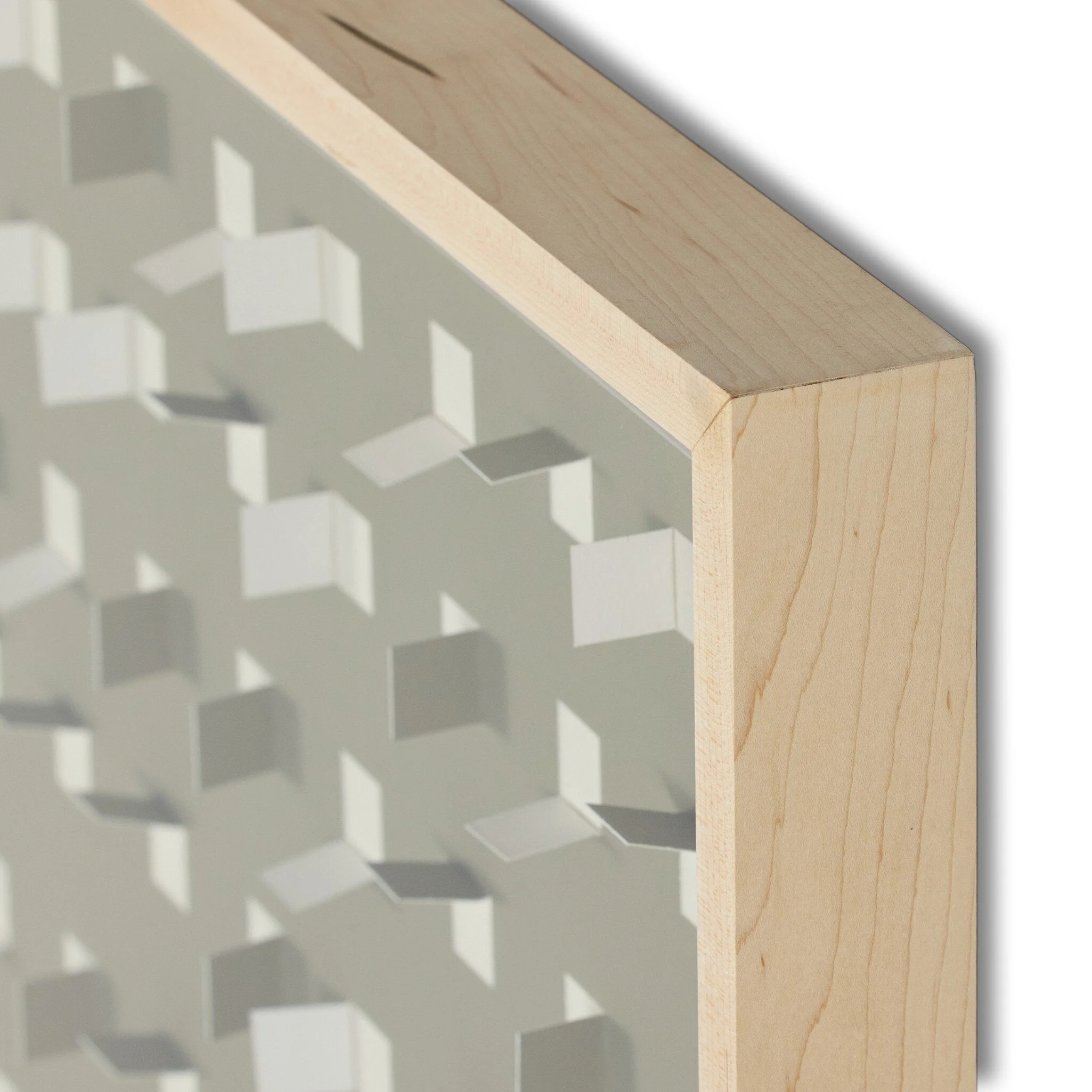 See Through Taupe by FH Art Studio - Natural 2.5 Maple | 72" x 32" - Image 3