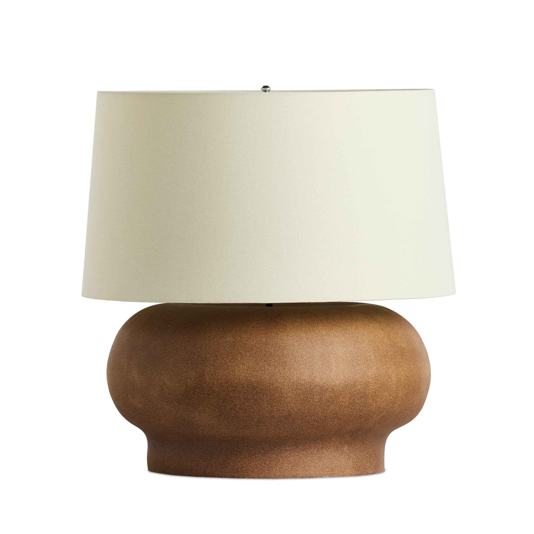 Kragen Table Lamp - Dark Sand Porcelain Ceramic - Image 1