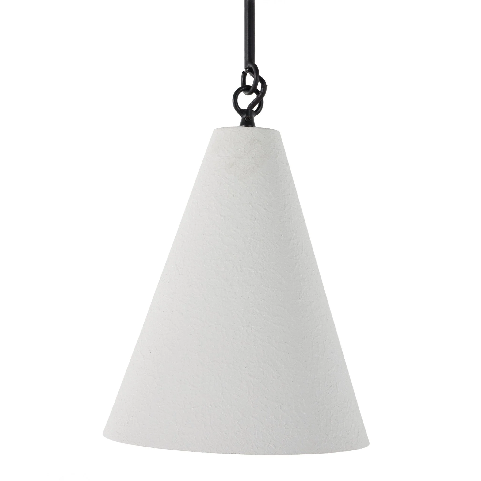 Grazia Small Pendant - Matte White Plaster - Image 3