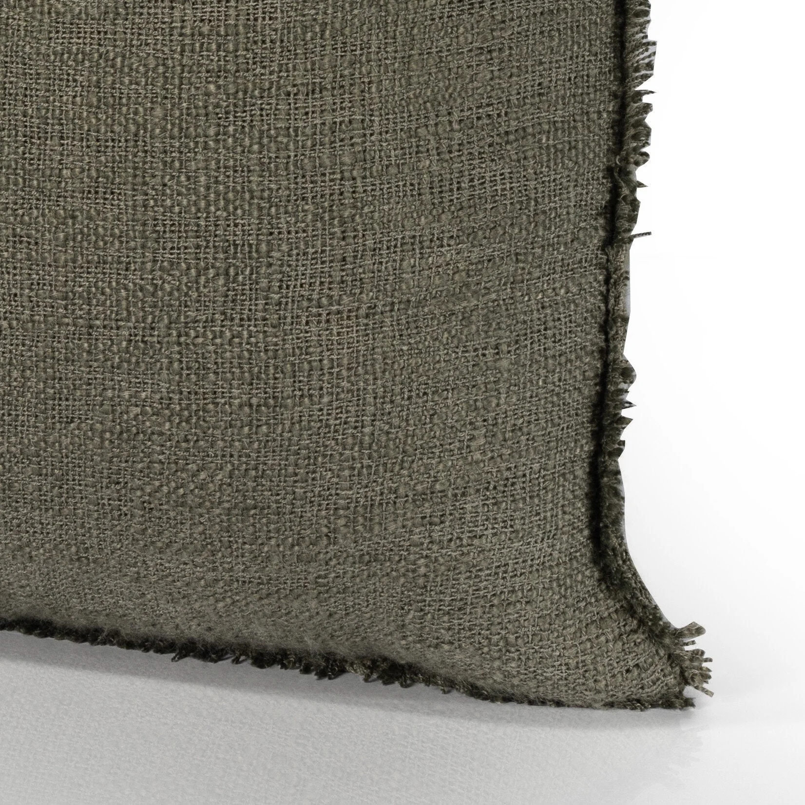 Tharp Outdoor Pillow - Textured Olive | 20" x 20" - Image 3
