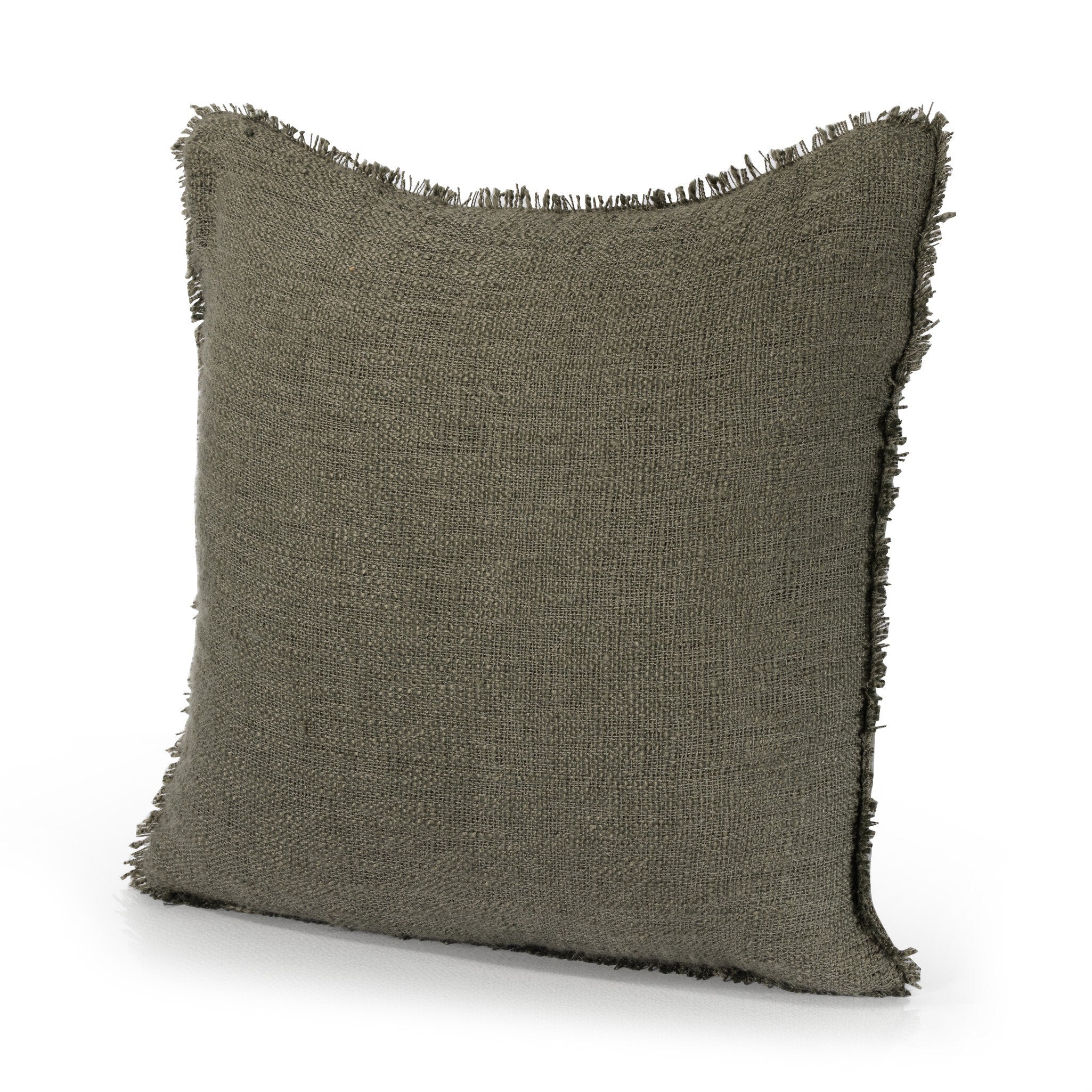 Tharp Outdoor Pillow – Textured Olive | 20″ x 20″