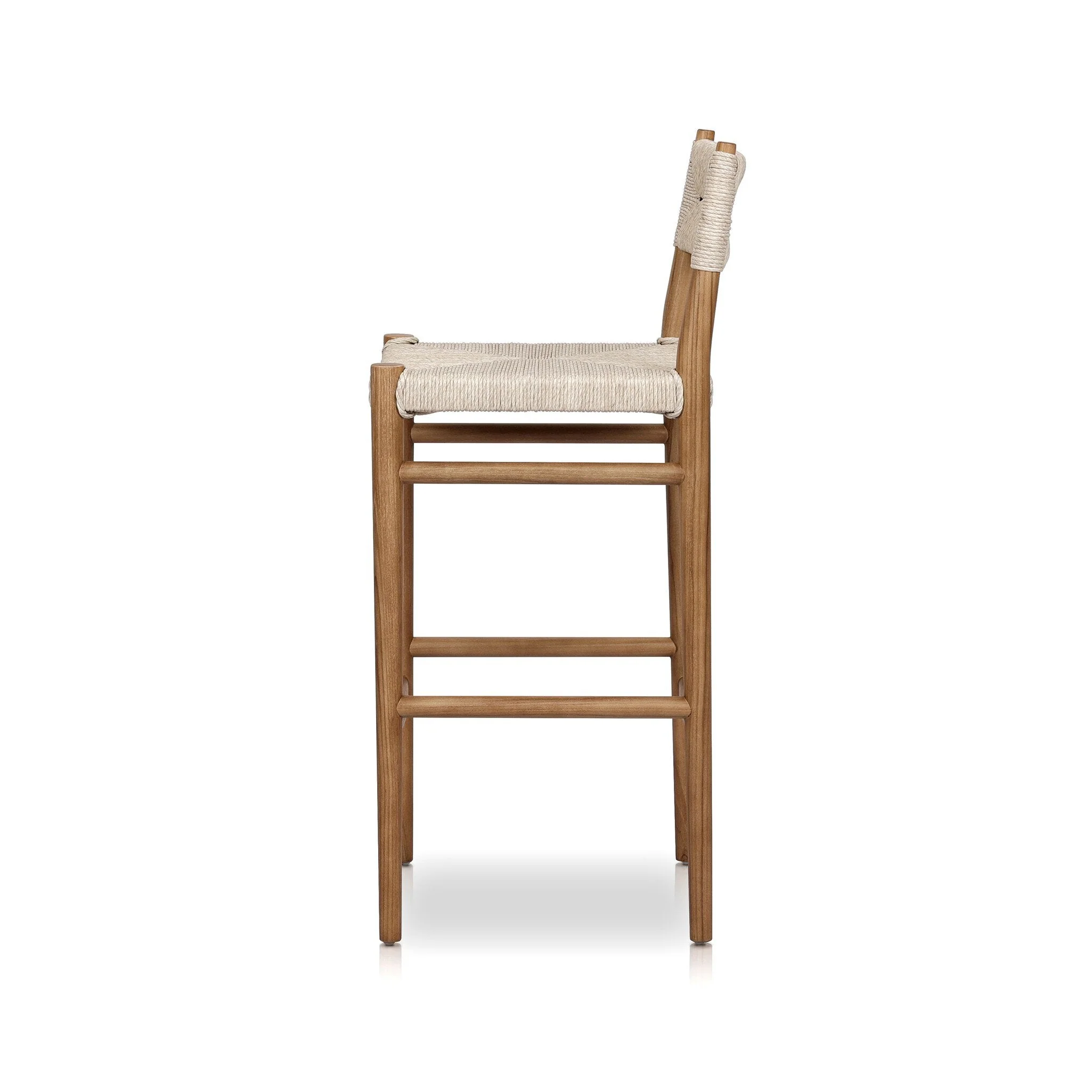 Lomas Outdoor Bar Stool - Vintage White - Image 3