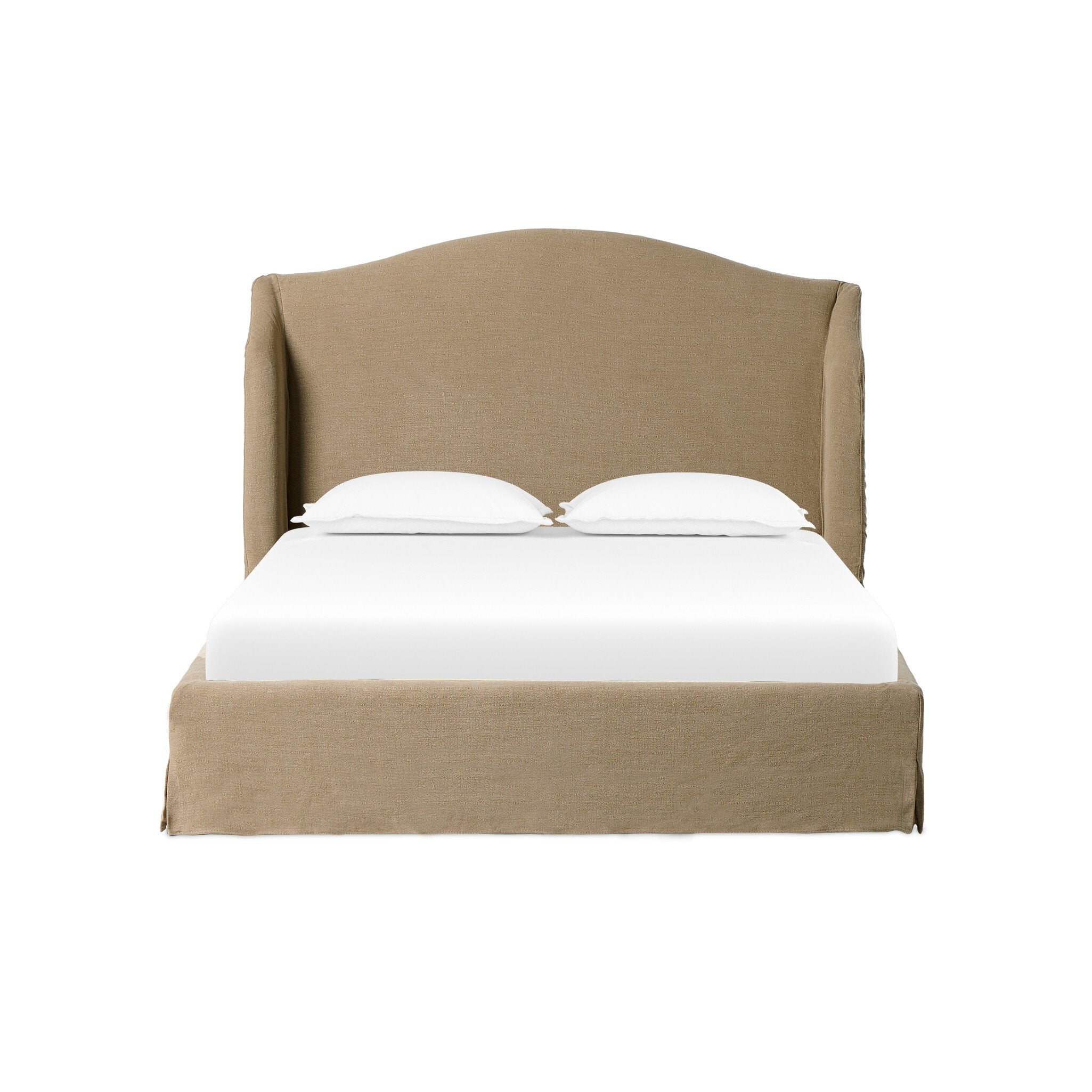 Meryl Slipcover Bed - Broadway Canvas | Queen - Image 1
