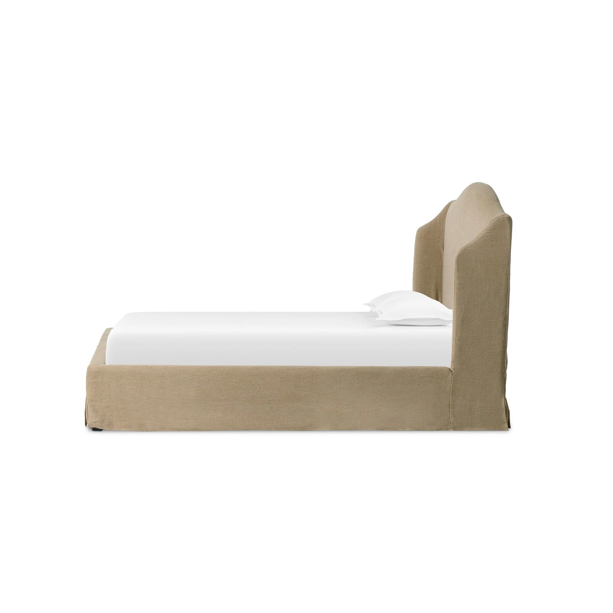 Meryl Slipcover Bed - Broadway Canvas | Queen - Image 3