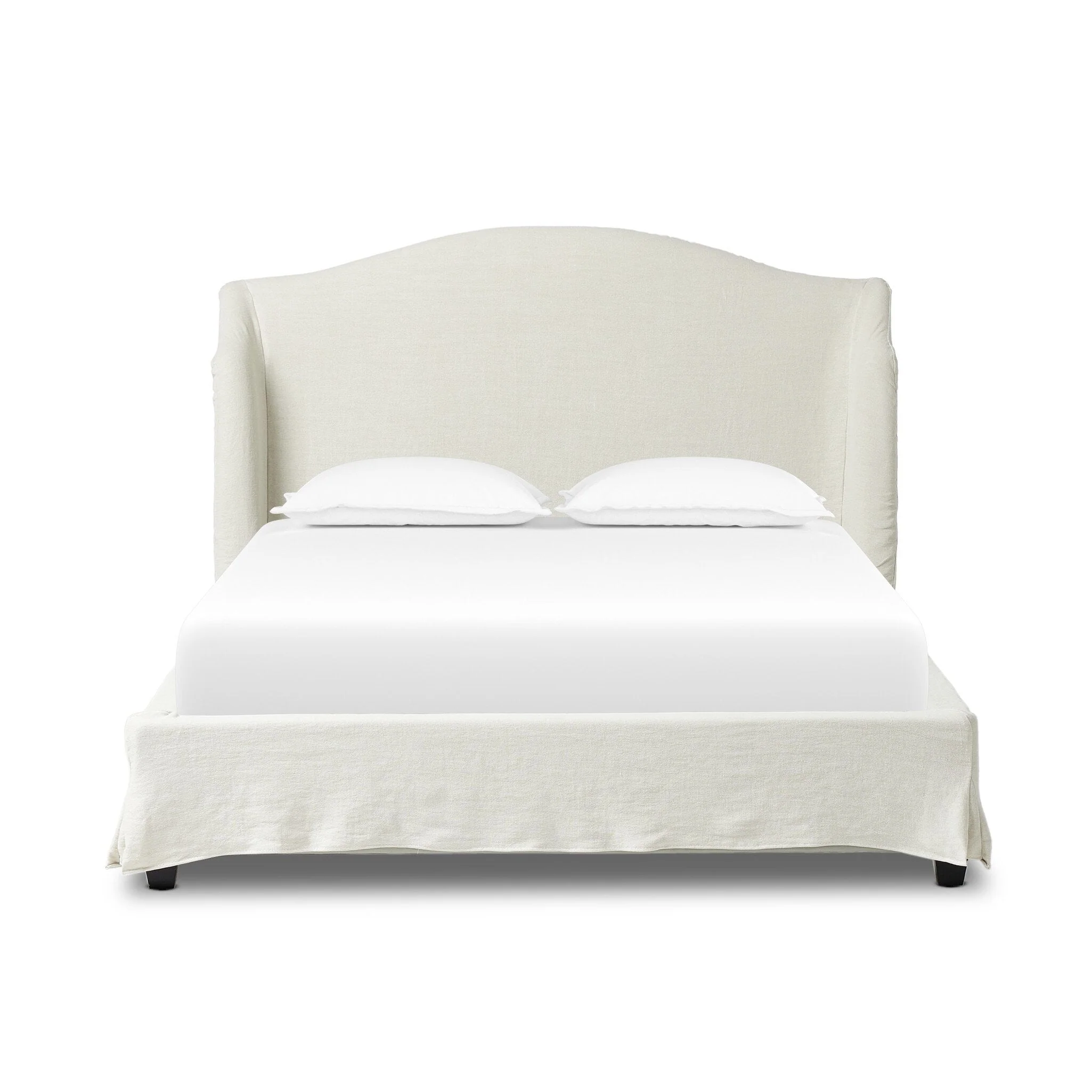 Meryl Slipcover Bed - Broadway Mist | King - Image 1