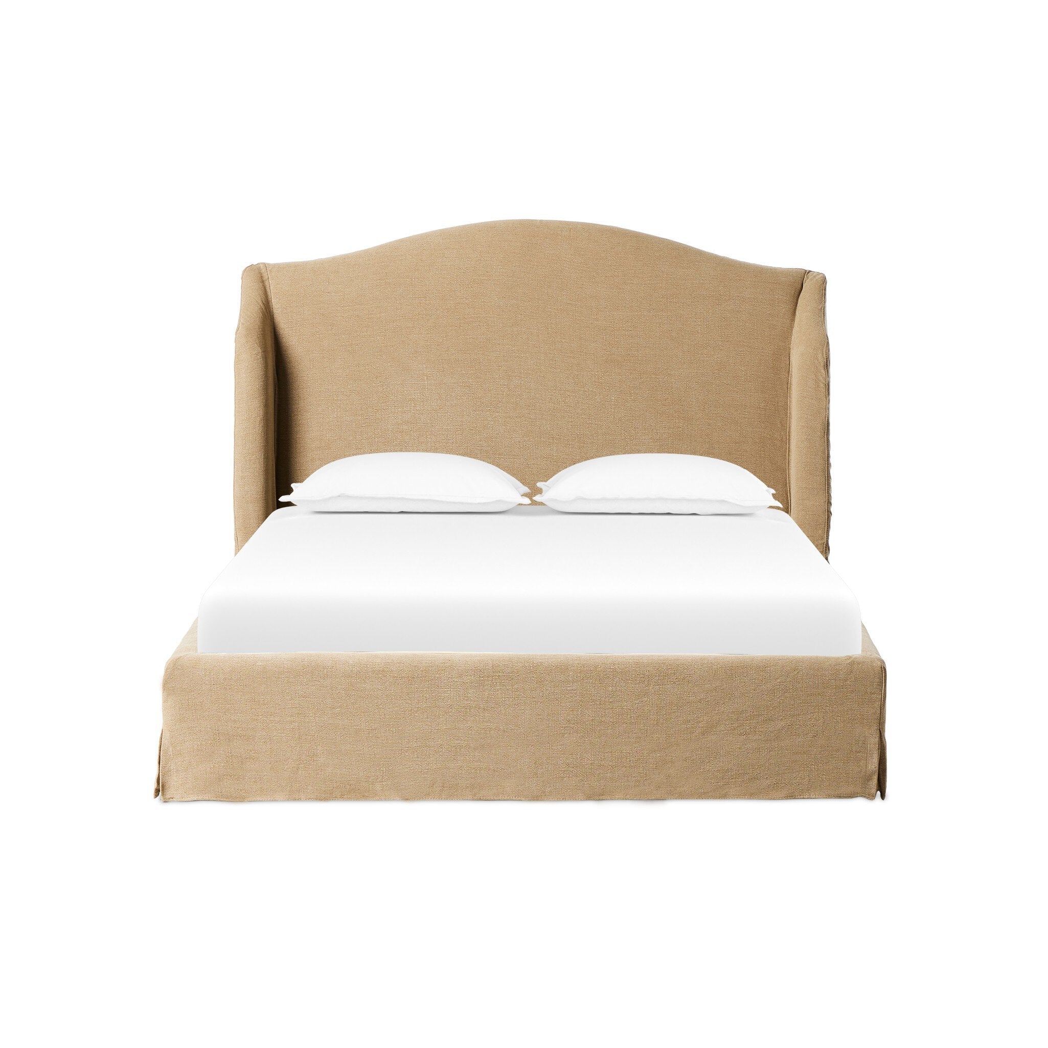 Meryl Slipcover Bed - Broadway Canvas | King - Image 1