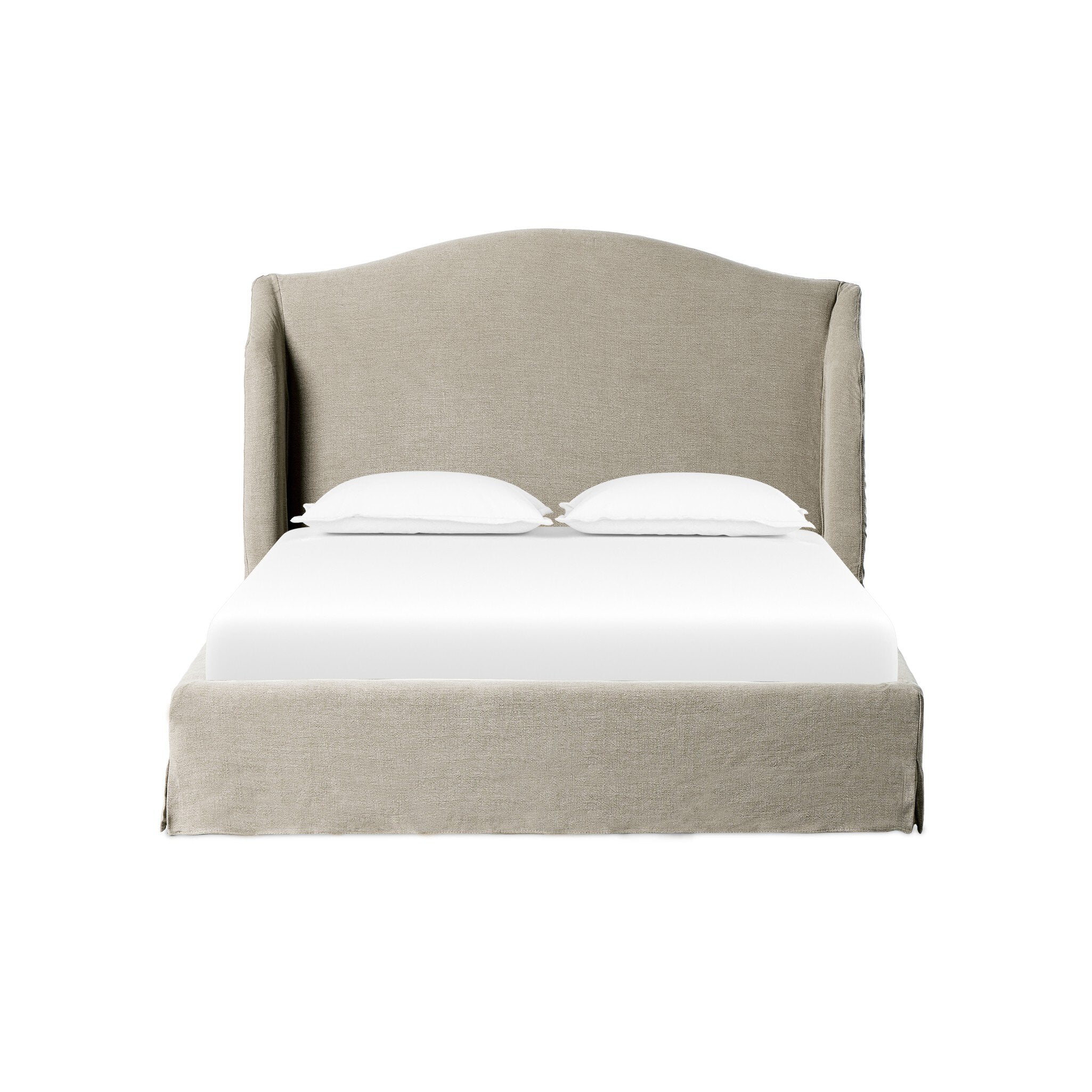 Meryl Slipcover Bed – Broadway Stone | King