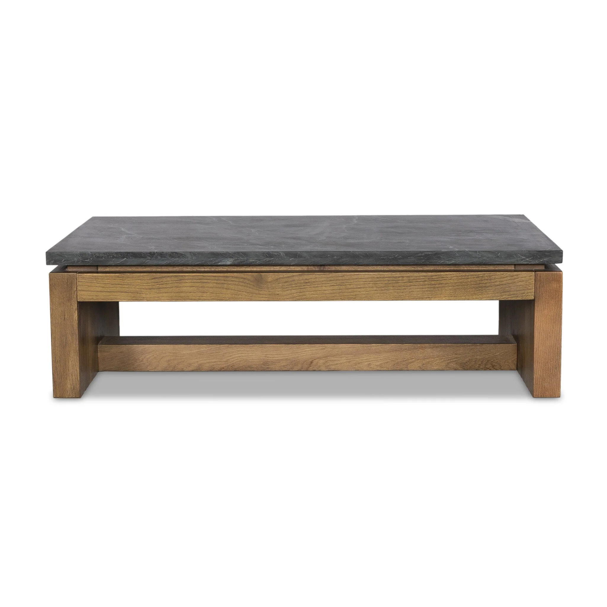 Kenneth Coffee Table - Polished Black Marble - Image 1