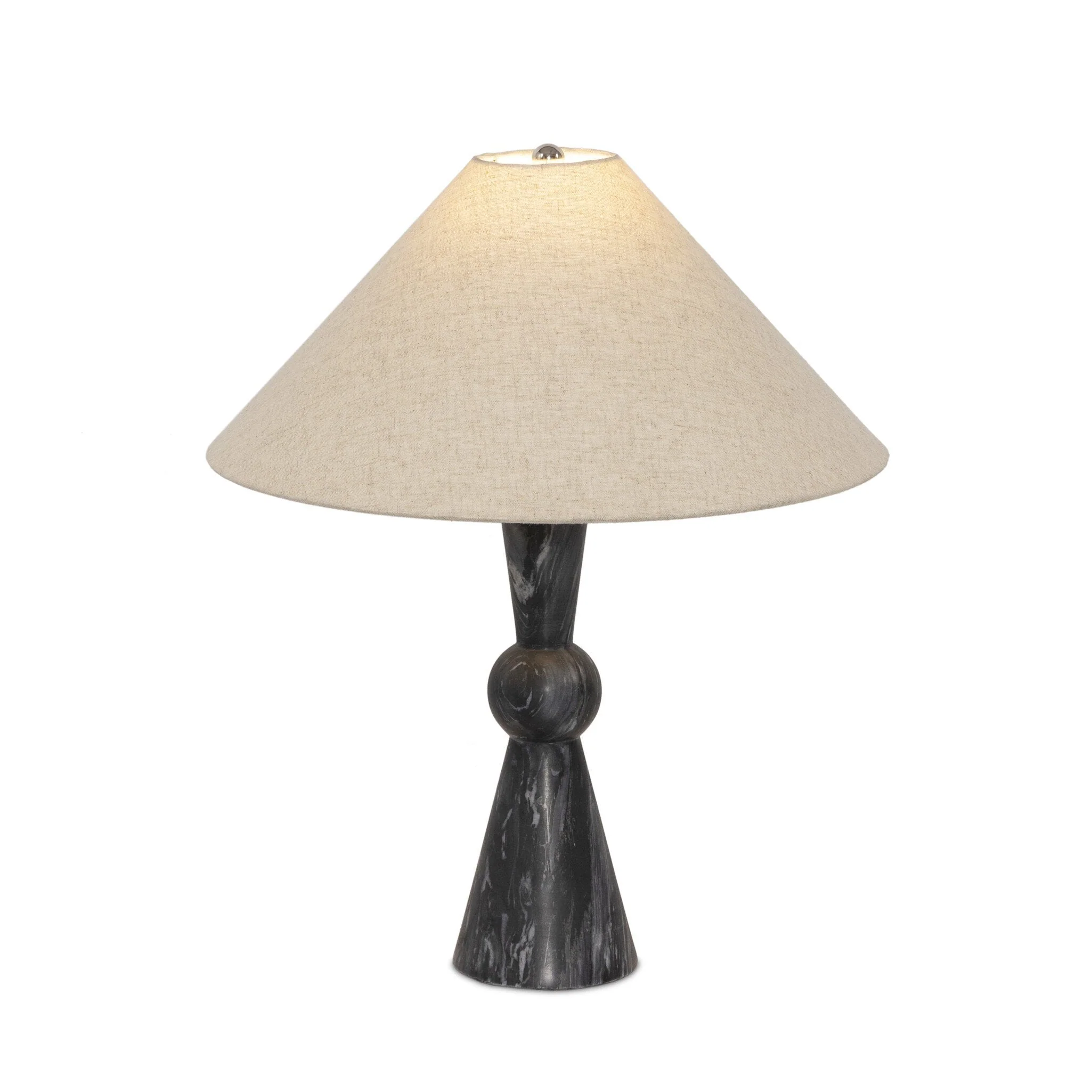 Bibianna Table Lamp - Black Italian Marble - Image 1