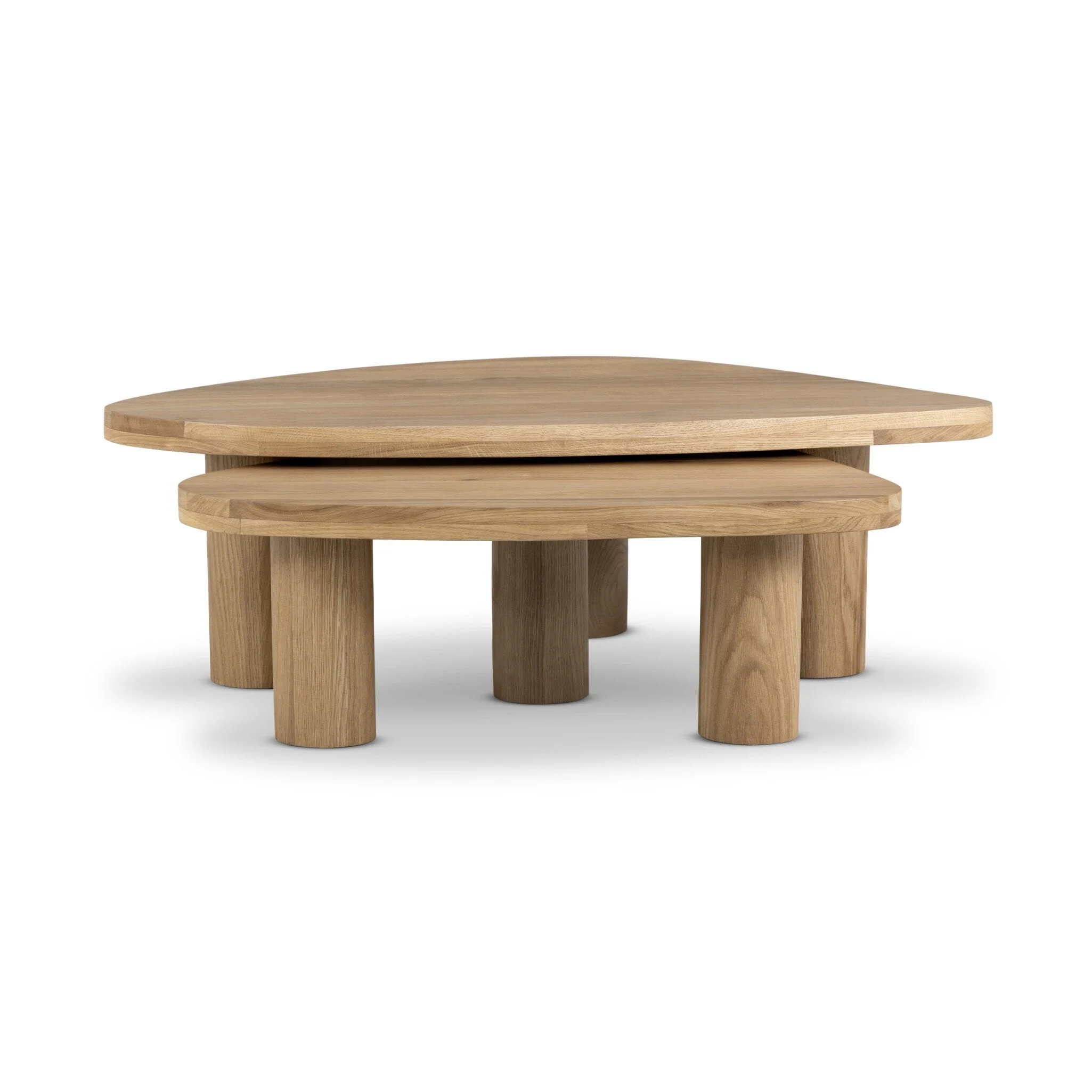 Zion Nesting Coffee Tables - Natural Oak - Image 1