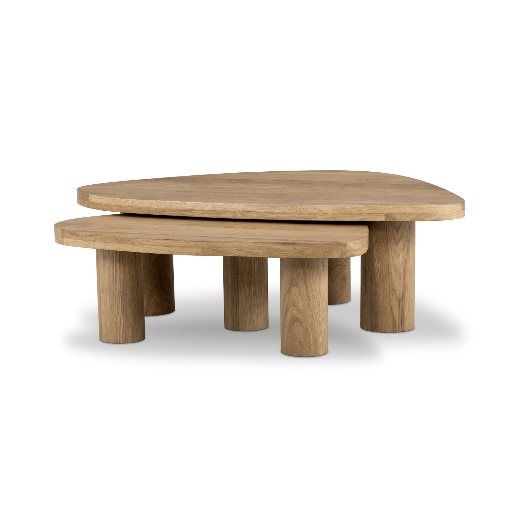 Zion Nesting Coffee Tables - Natural Oak - Image 2