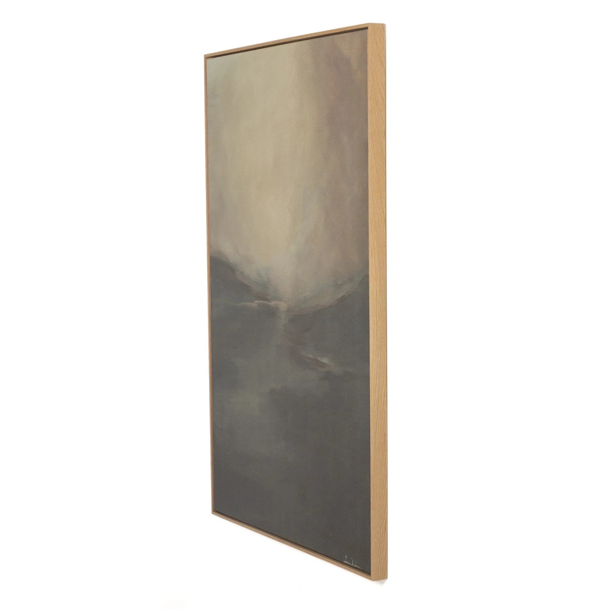 Fog I by Lauren Fuhr - Vertical Grain White Oak Floater - Image 2
