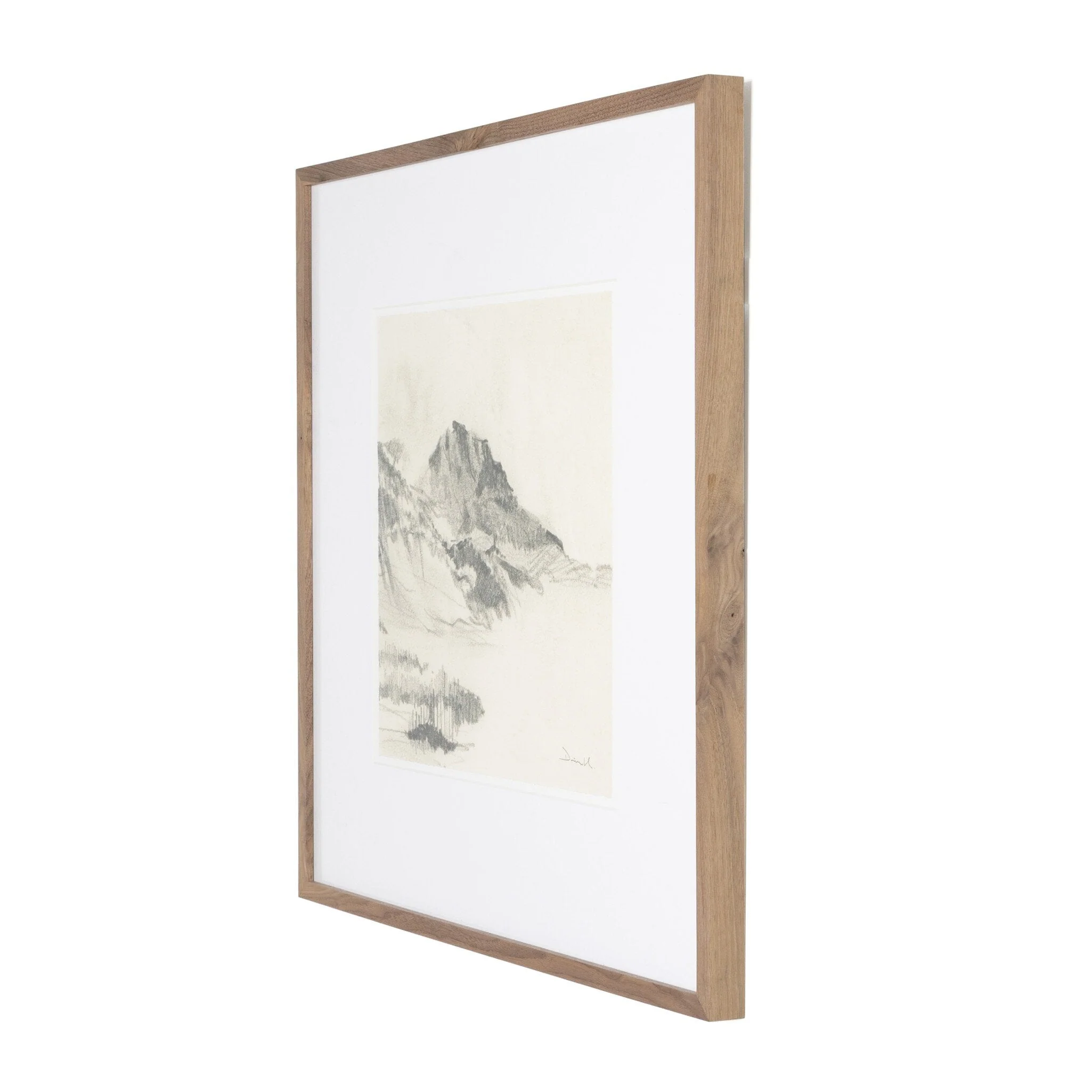 Land Sketch 2 by Dan Hobday - Rustic 1.5 Walnut - Image 2