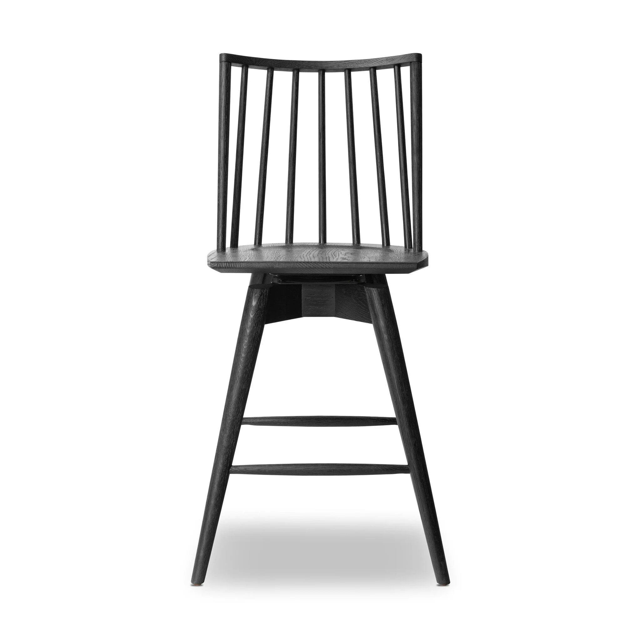 Lewis Swivel Counter Stool - Black Oak - Image 1