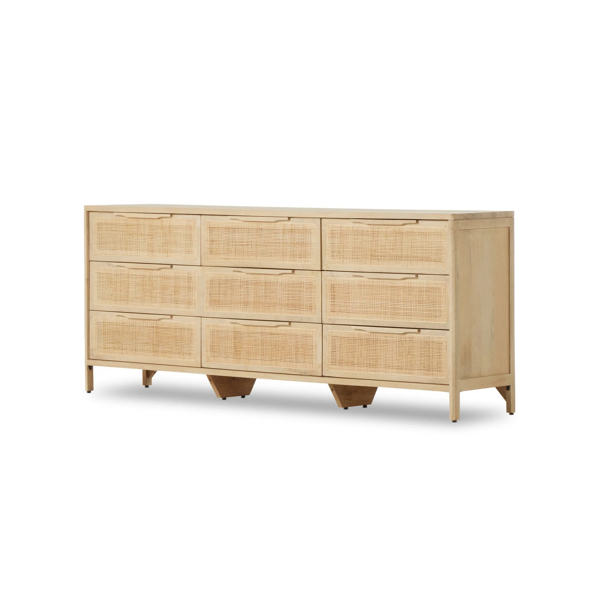 Sydney 9 Drawer Dresser - Natural Cane - Image 2