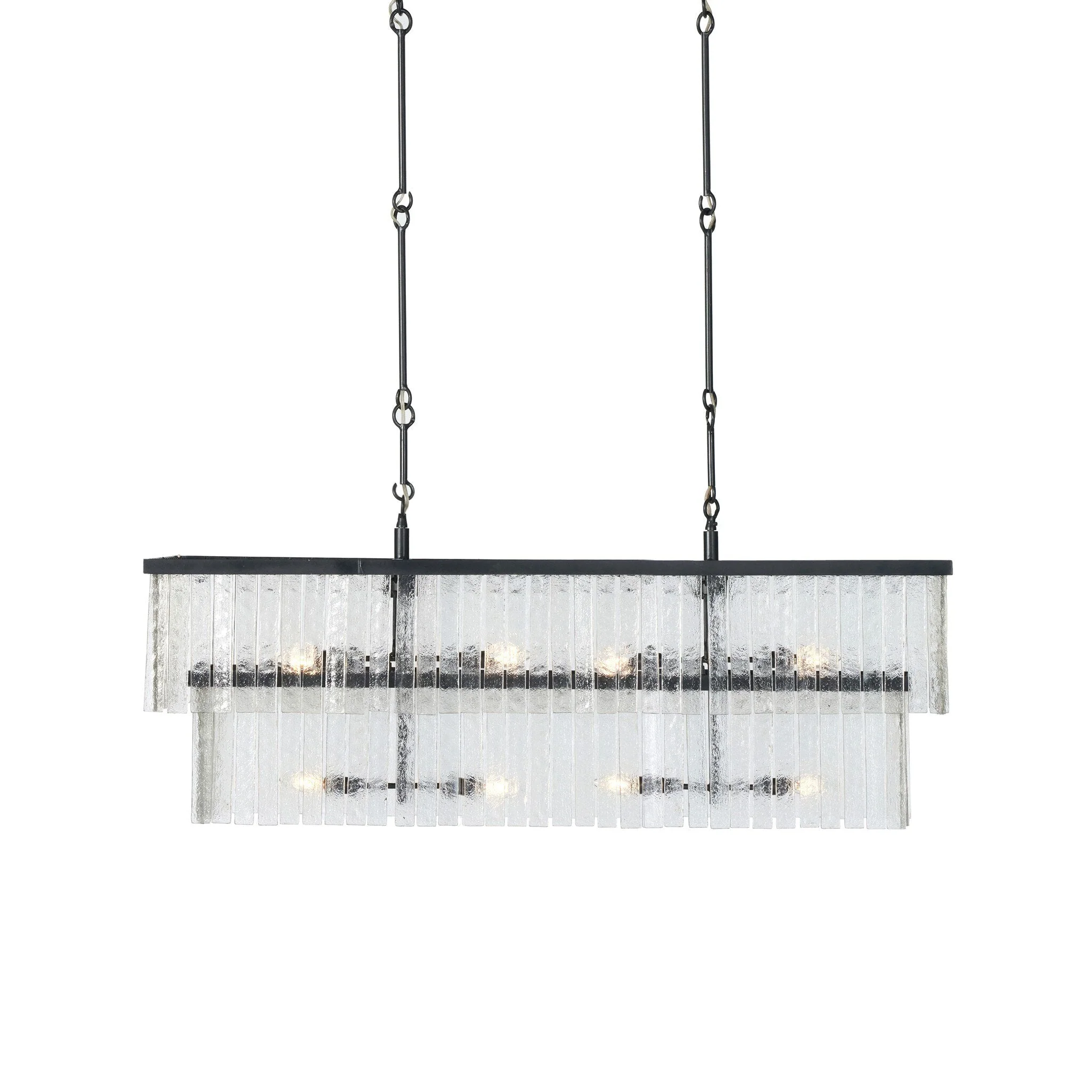 Meredith Linear Chandelier - Antiqued Iron - Image 2