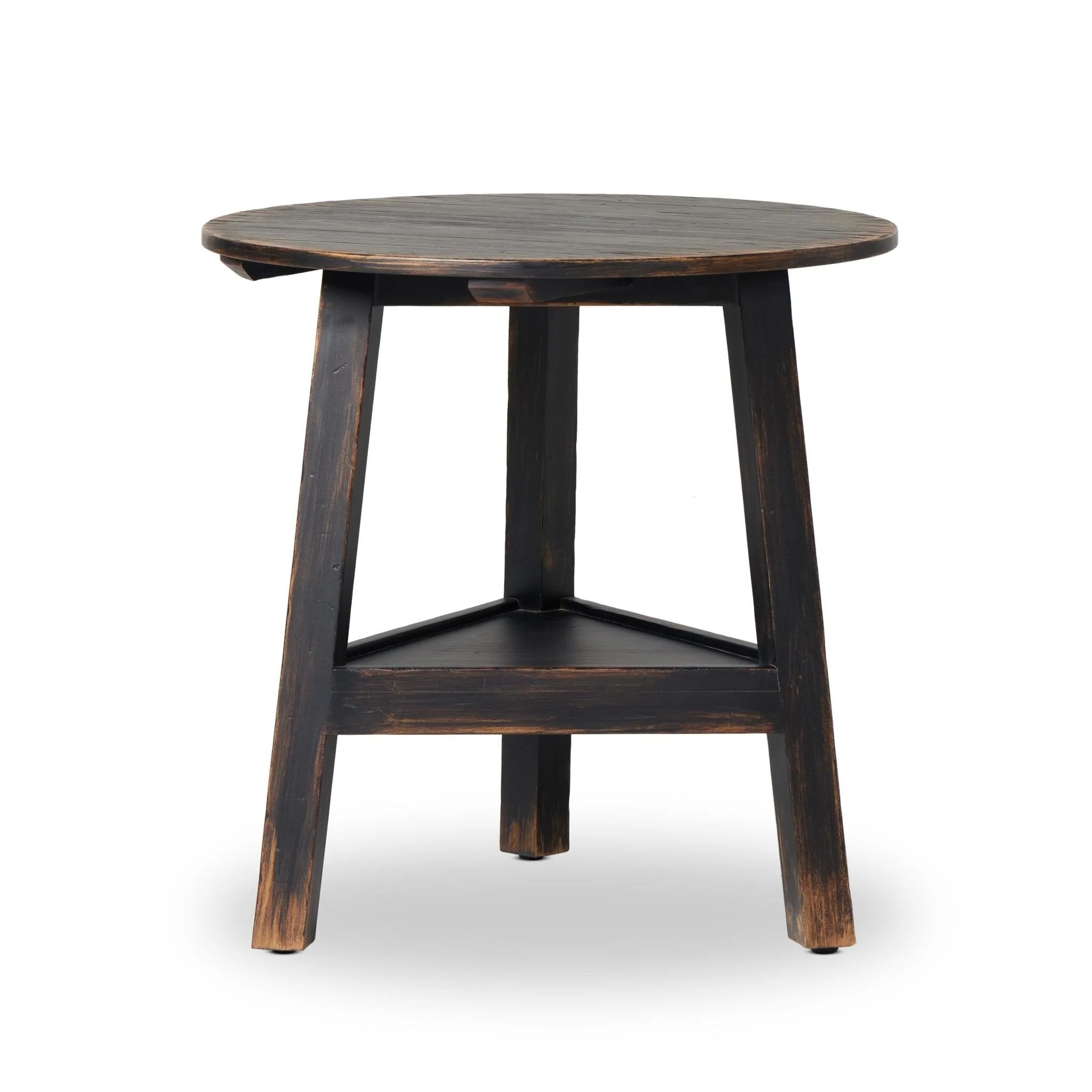 Kickapoo River Cricket Table - Distressed Black Veneer - Image 2