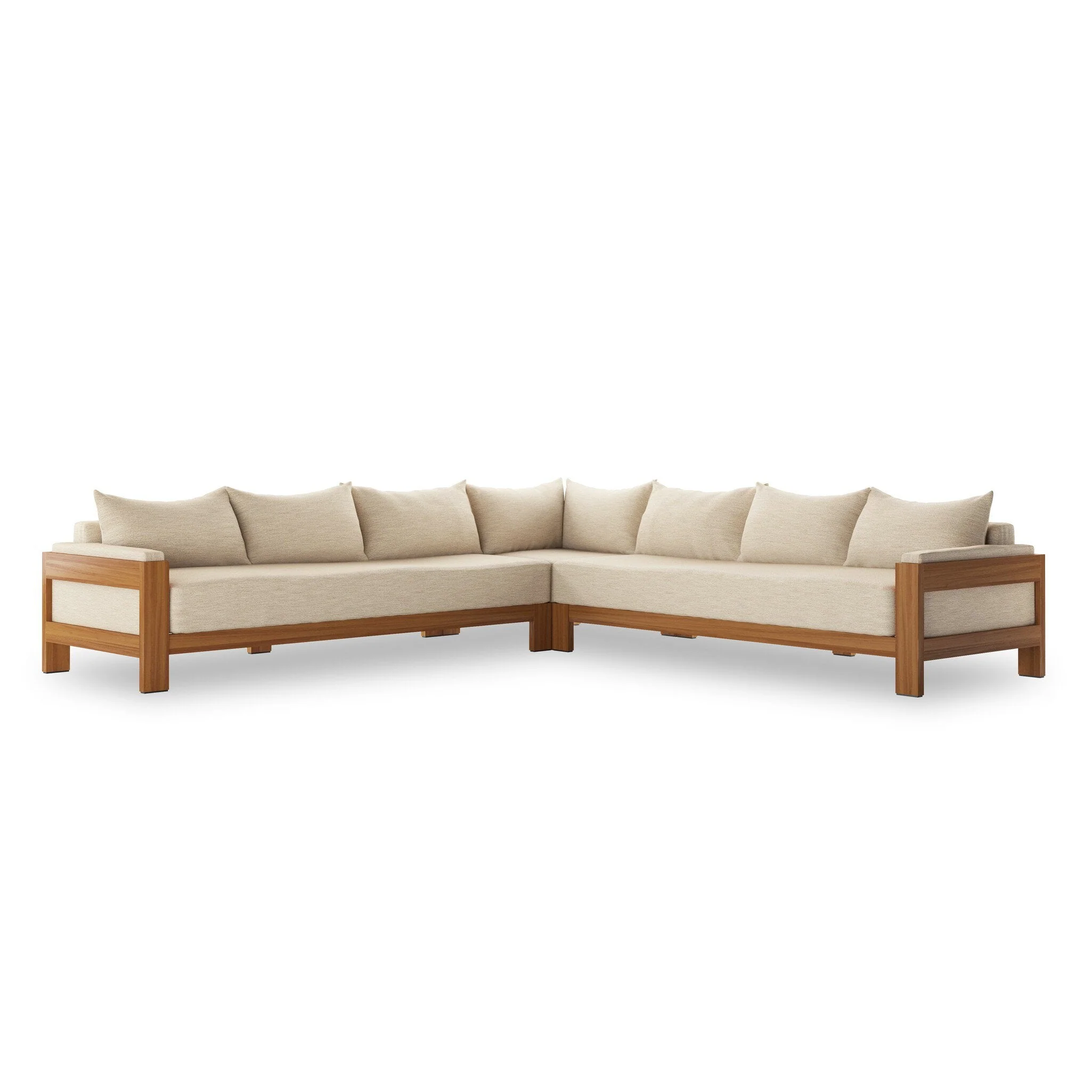 Chapman Outdoor 3Pc Sectional - Casa Cream - Image 2