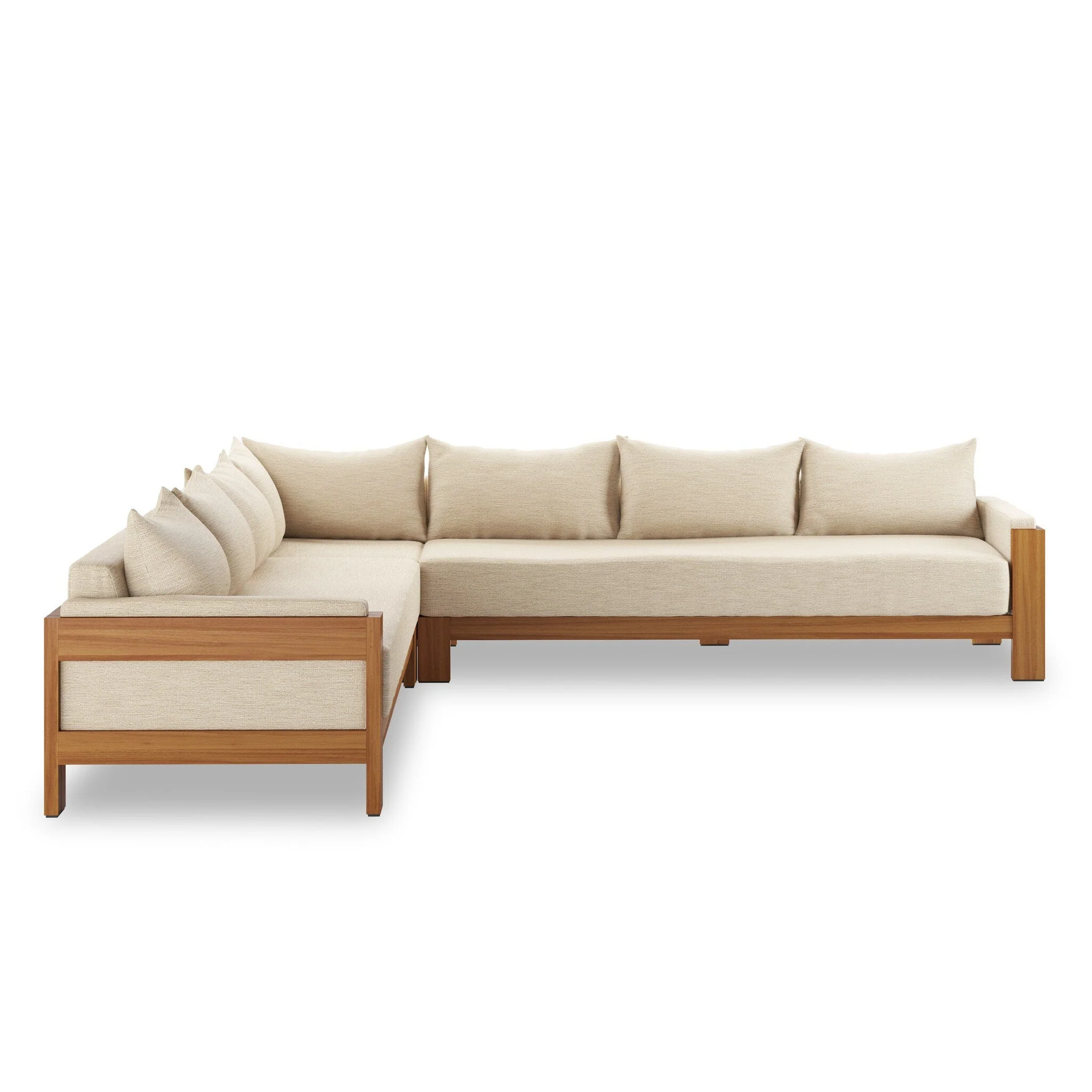 Chapman Outdoor 3Pc Sectional - Casa Cream - Image 3
