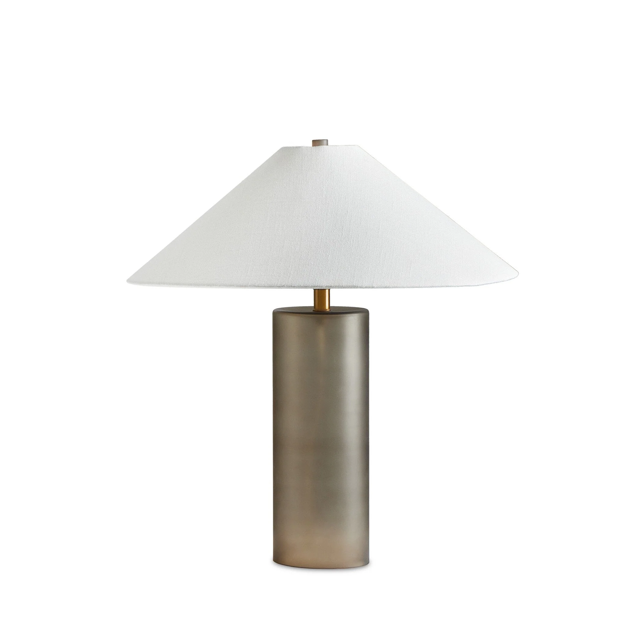 Patton Table Lamp – Smoked Blown Glass