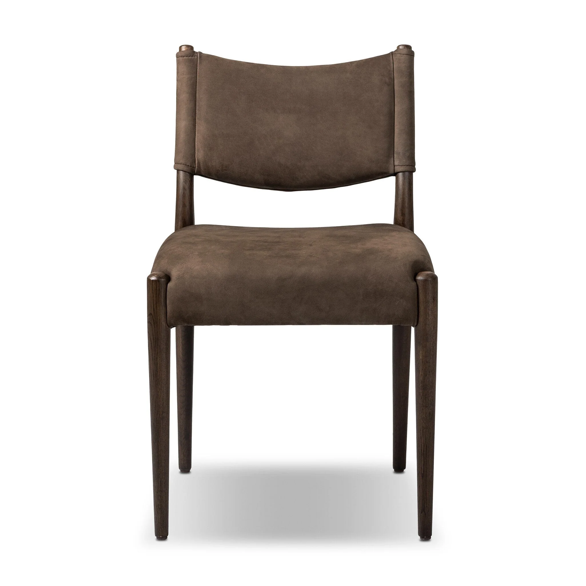 Jayla Armless Dining Chair - Nubuck Cigar - Image 1
